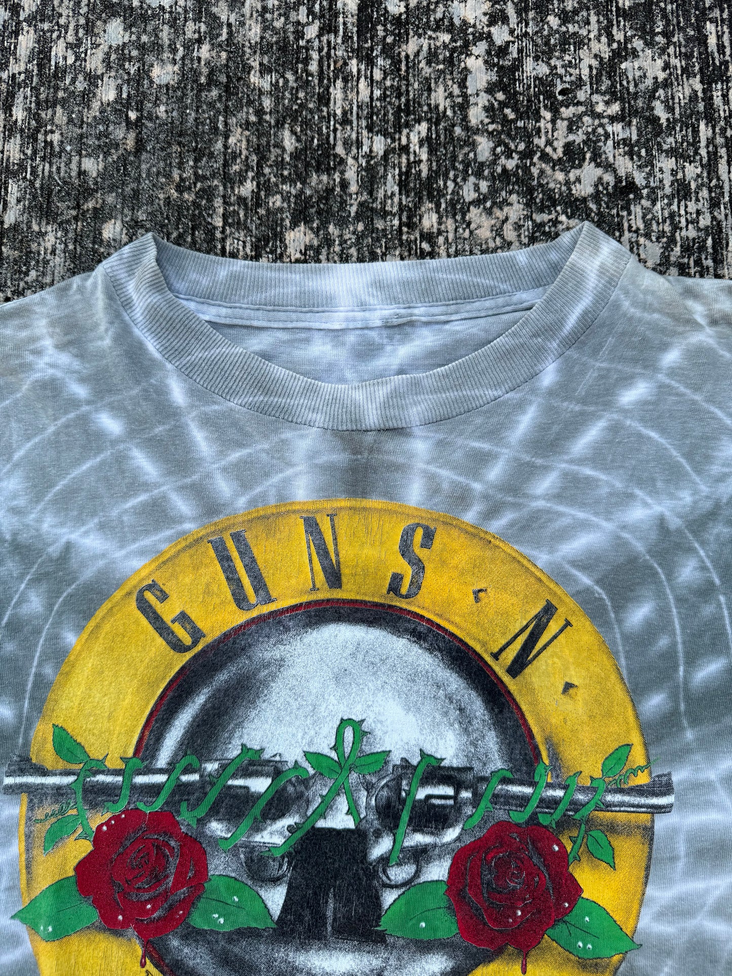 Vintage 1987 Guns N’ Roses Tie-Dye T-Shirt Brockum Original Appetite for Destruction Era