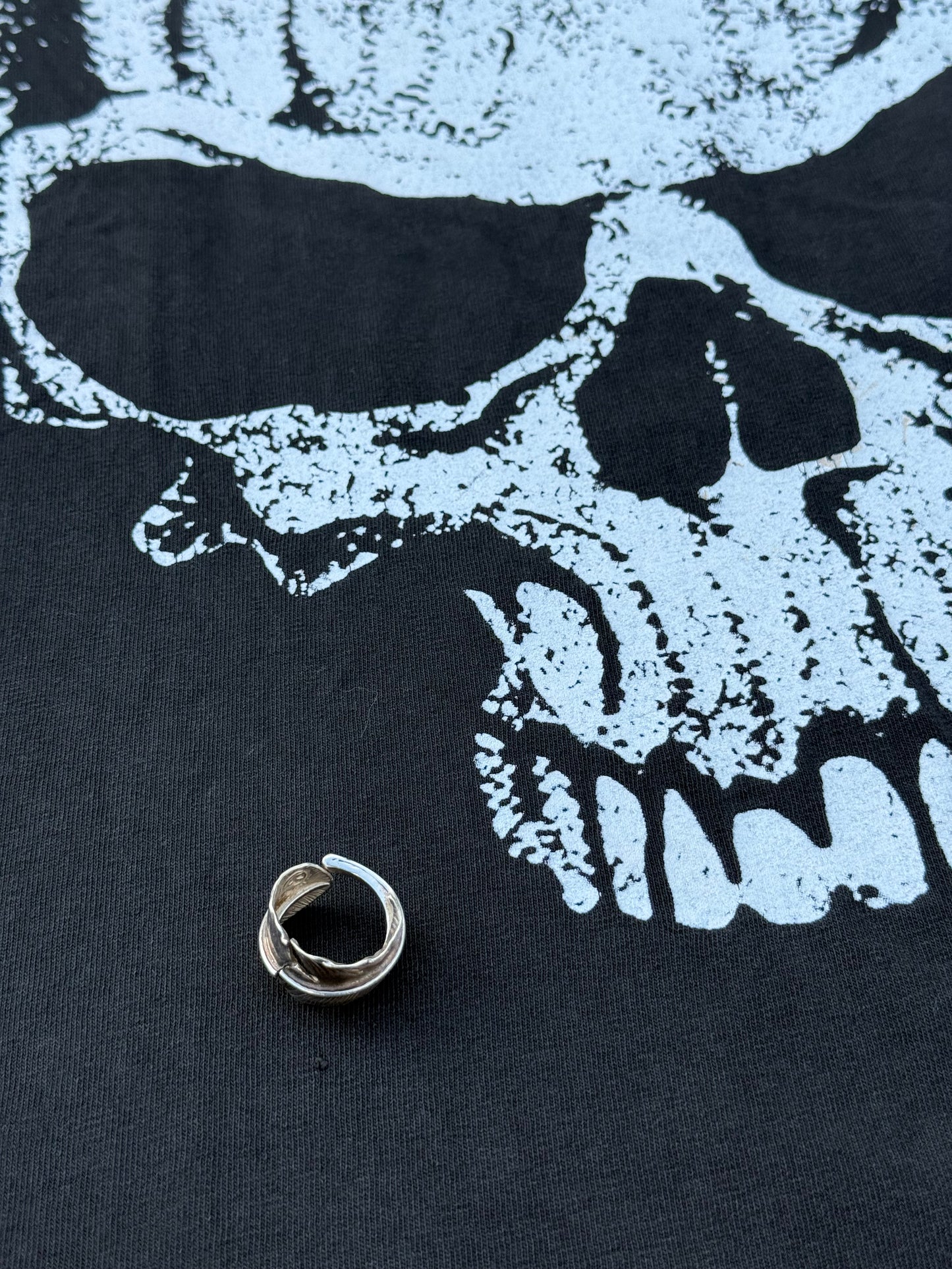 Vintage 2007 Fashion Victim Skull Graphic T-Shirt Punk Biker Tee