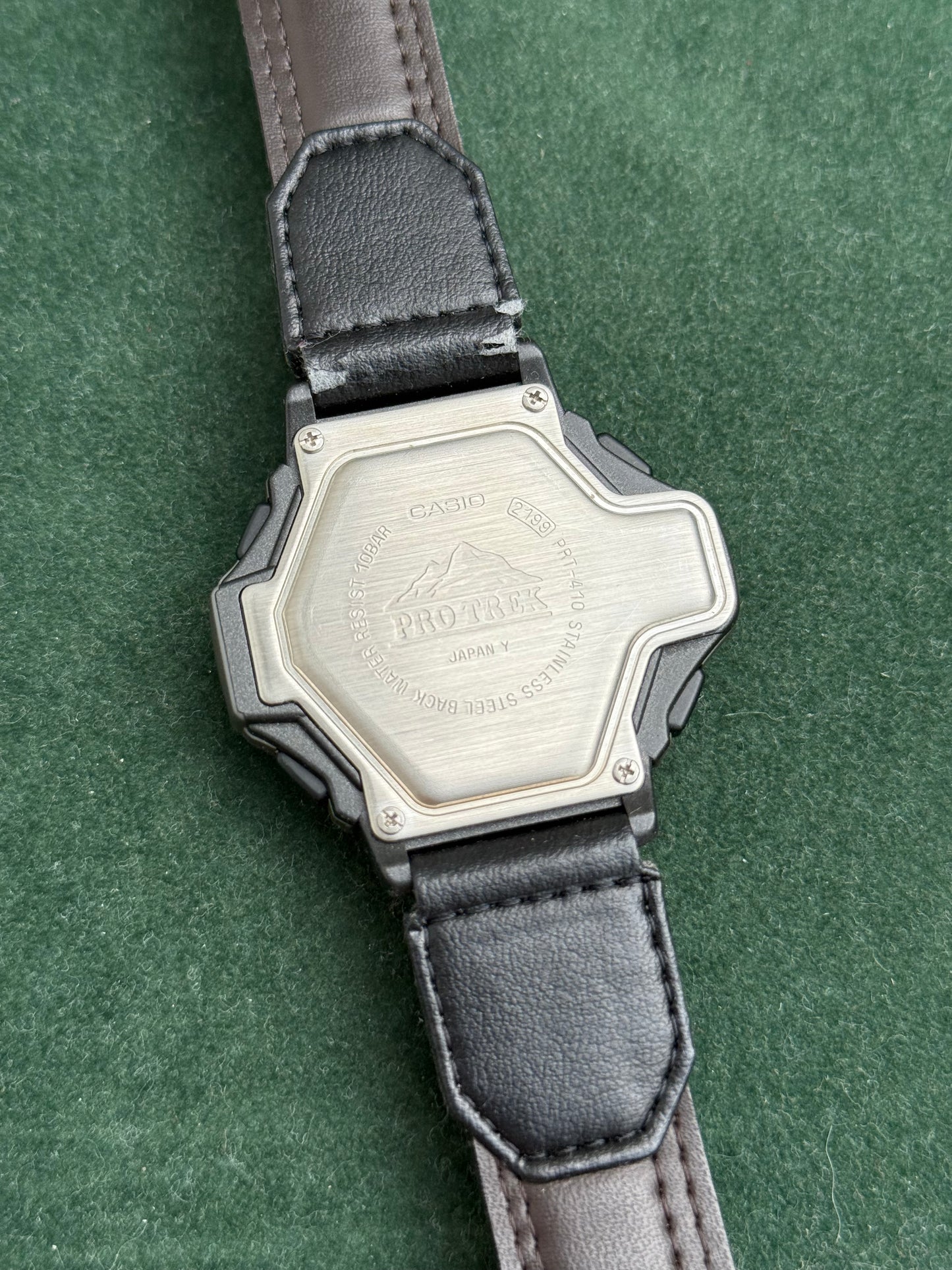 Vintage Casio Pro Trek PRT-410 Triple Sensor Watch Japan