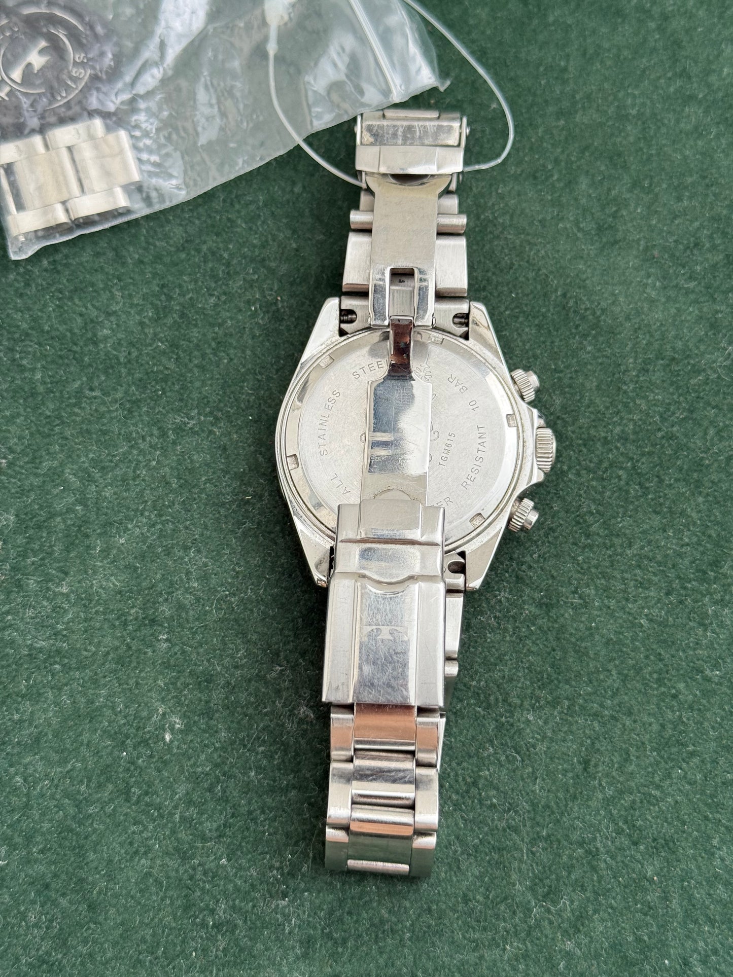 Technos Chronograph TGM615 White Dial Stainless Steel Men’s Watch