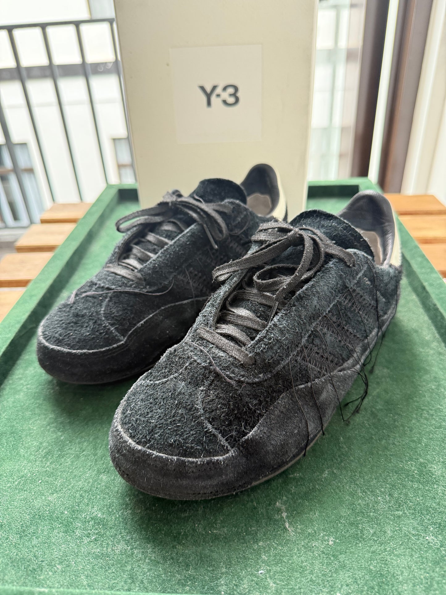 Y-3 Adidas Gazelle Black Suede Sneakers by Yohji Yamamoto – Used Fullset