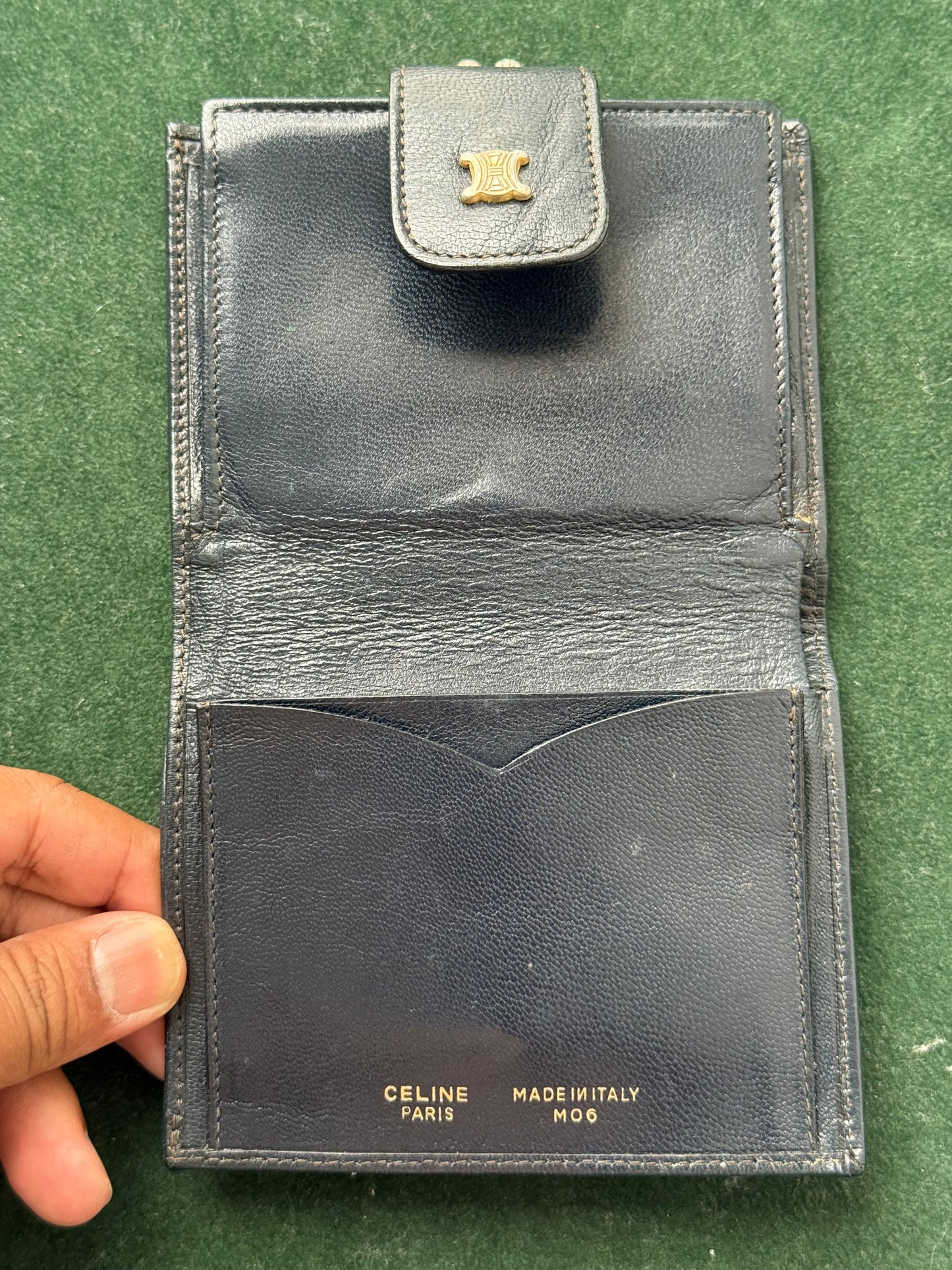 Vintage Céline Paris Macadam Triomphe Monogram Leather Wallet