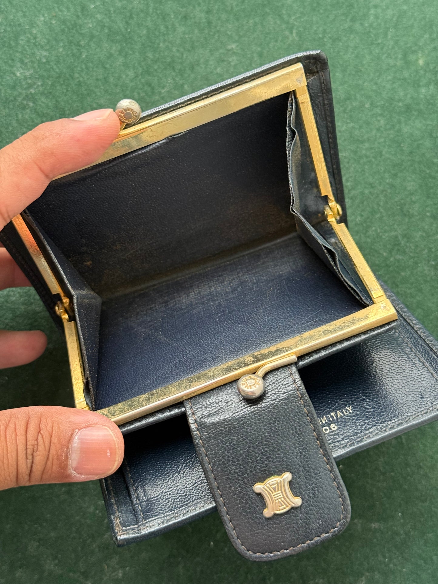 Vintage Céline Paris Macadam Triomphe Monogram Leather Wallet