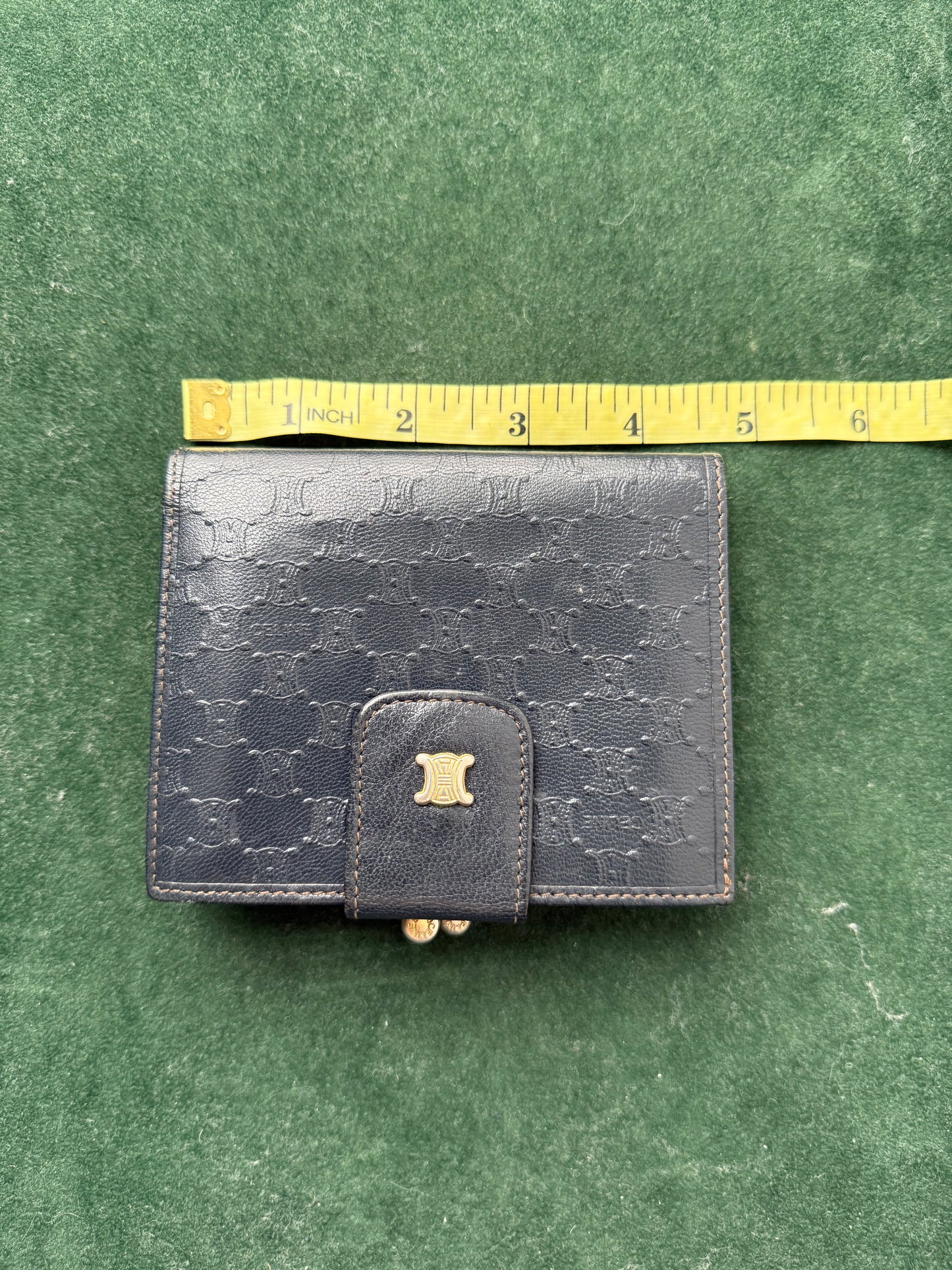 Vintage Céline Paris Macadam Triomphe Monogram Leather Wallet