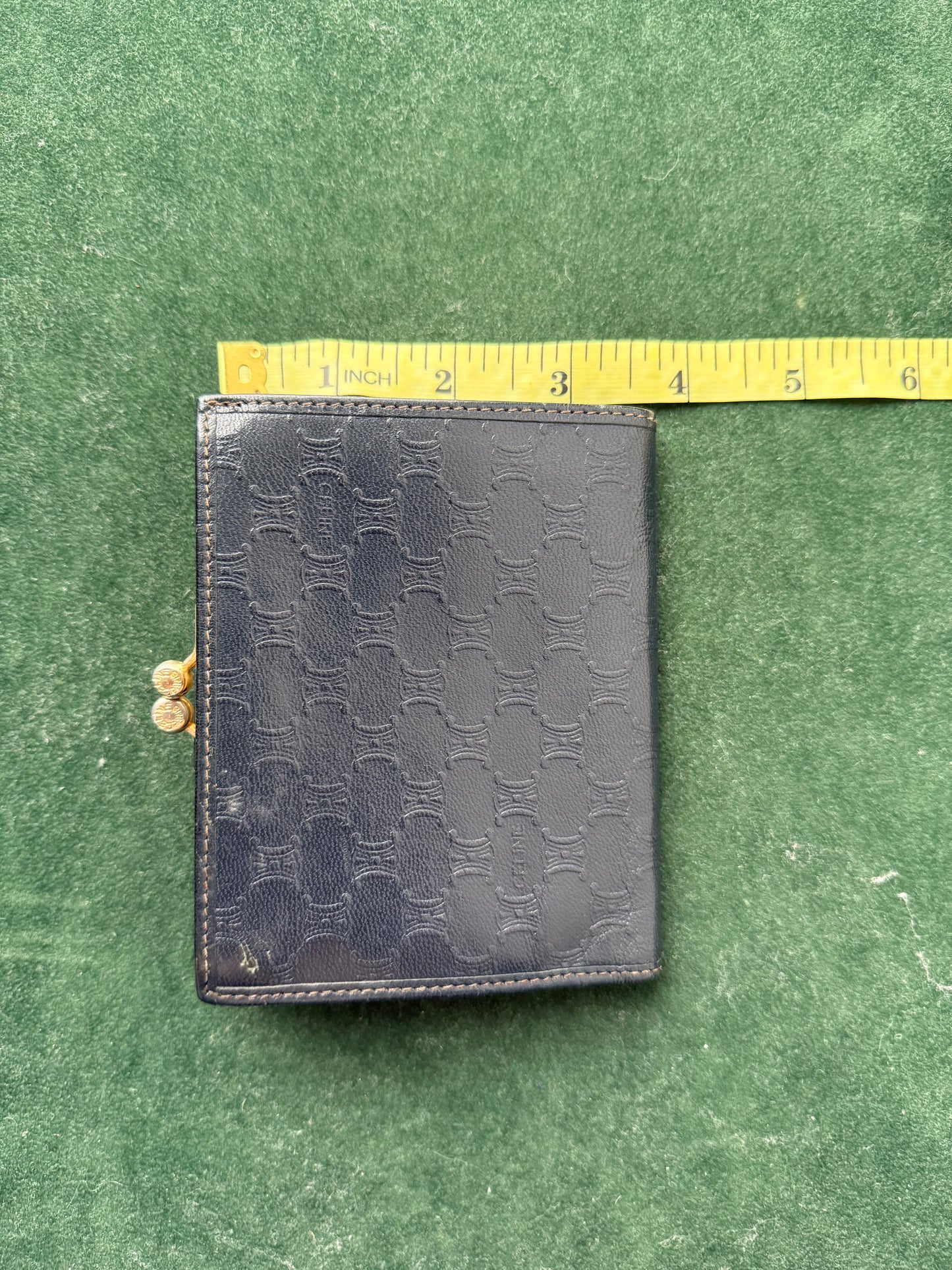 Vintage Céline Paris Macadam Triomphe Monogram Leather Wallet