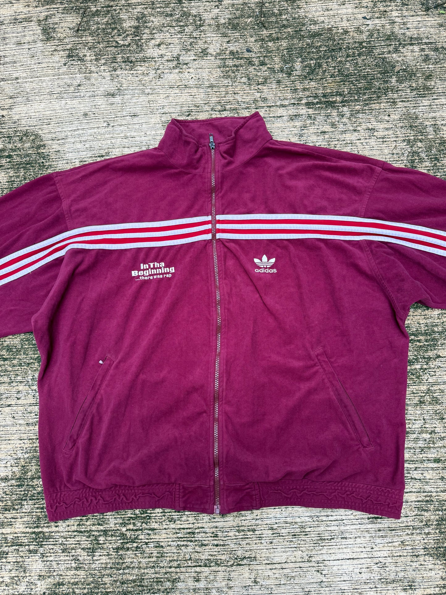 Vintage Adidas Originals Track Jacket – “In Tha Beginning… There Was Rap” Trefoil
