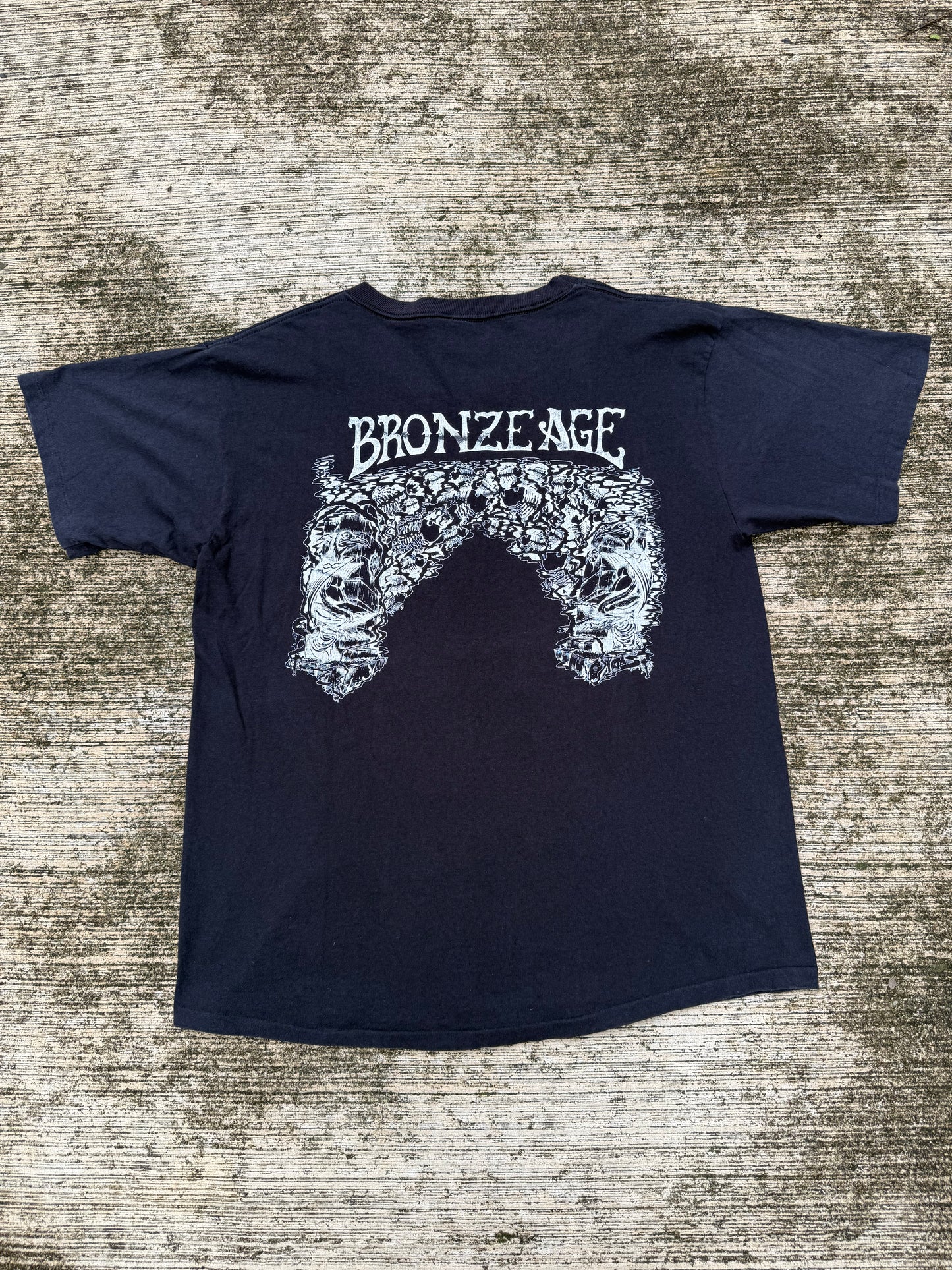 Vintage Bronze Age Surf Skate T-Shirt Made in USA