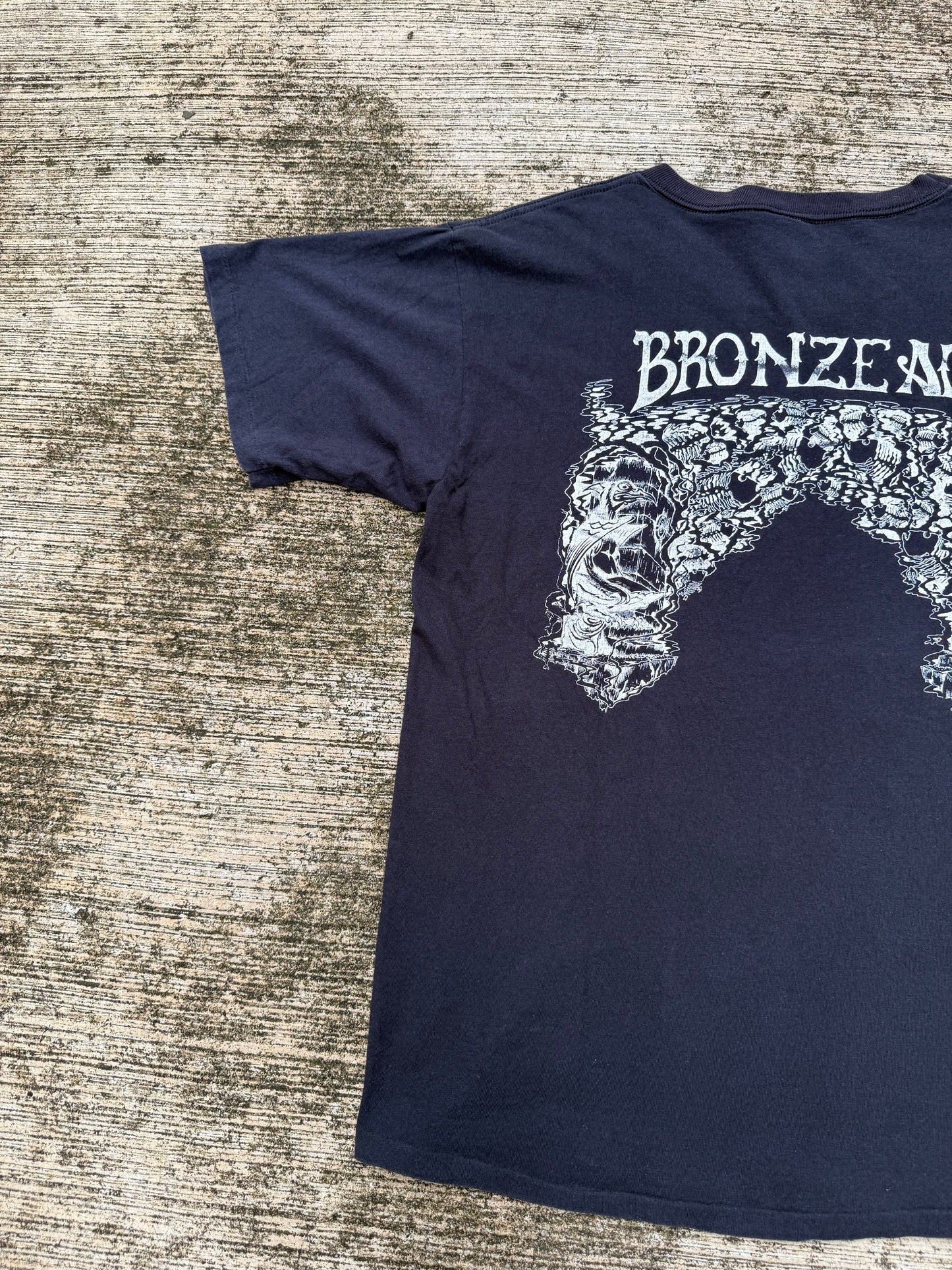 Vintage Bronze Age Surf Skate T-Shirt Made in USA