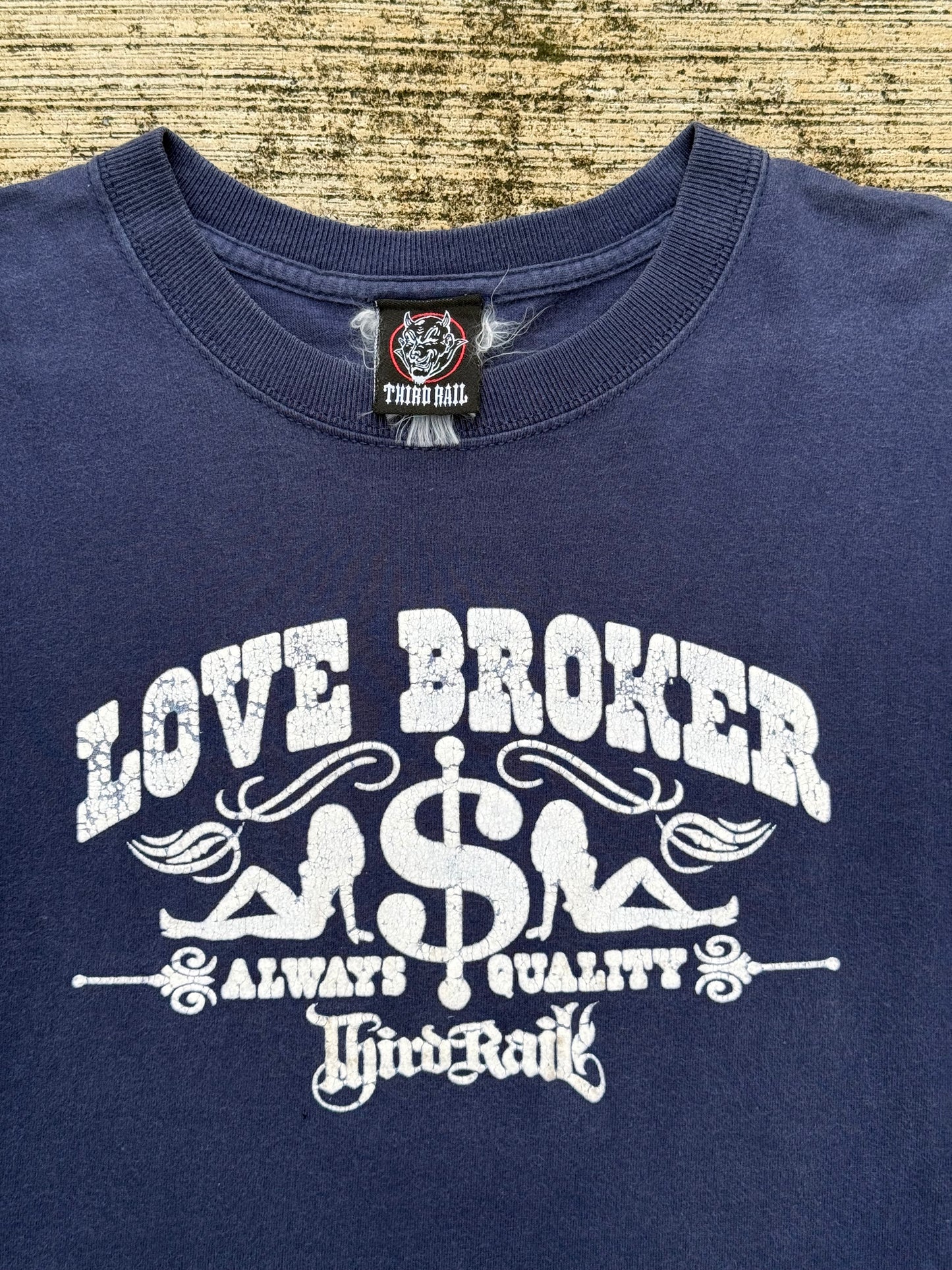 Vintage Third Rail Skateboard “Love Broker Always Quality” Graphic T-Shirt