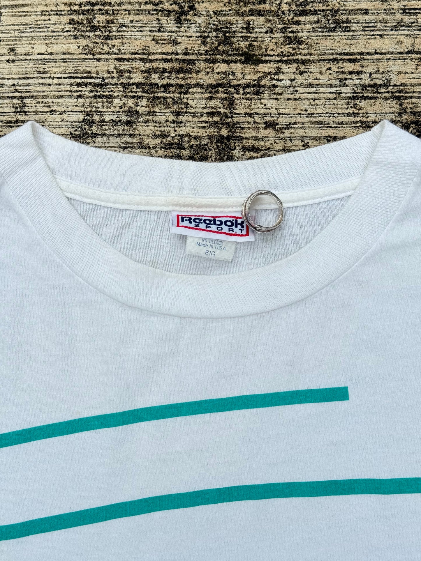 Vintage Reebok Sport Conditioning Tee Made in USA 90s White Graphic T-Shirt
