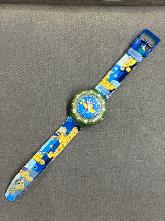 Vintage Swatch AG 1997 Scuba “Yellow Submarine” The Beatles Wristwatch
