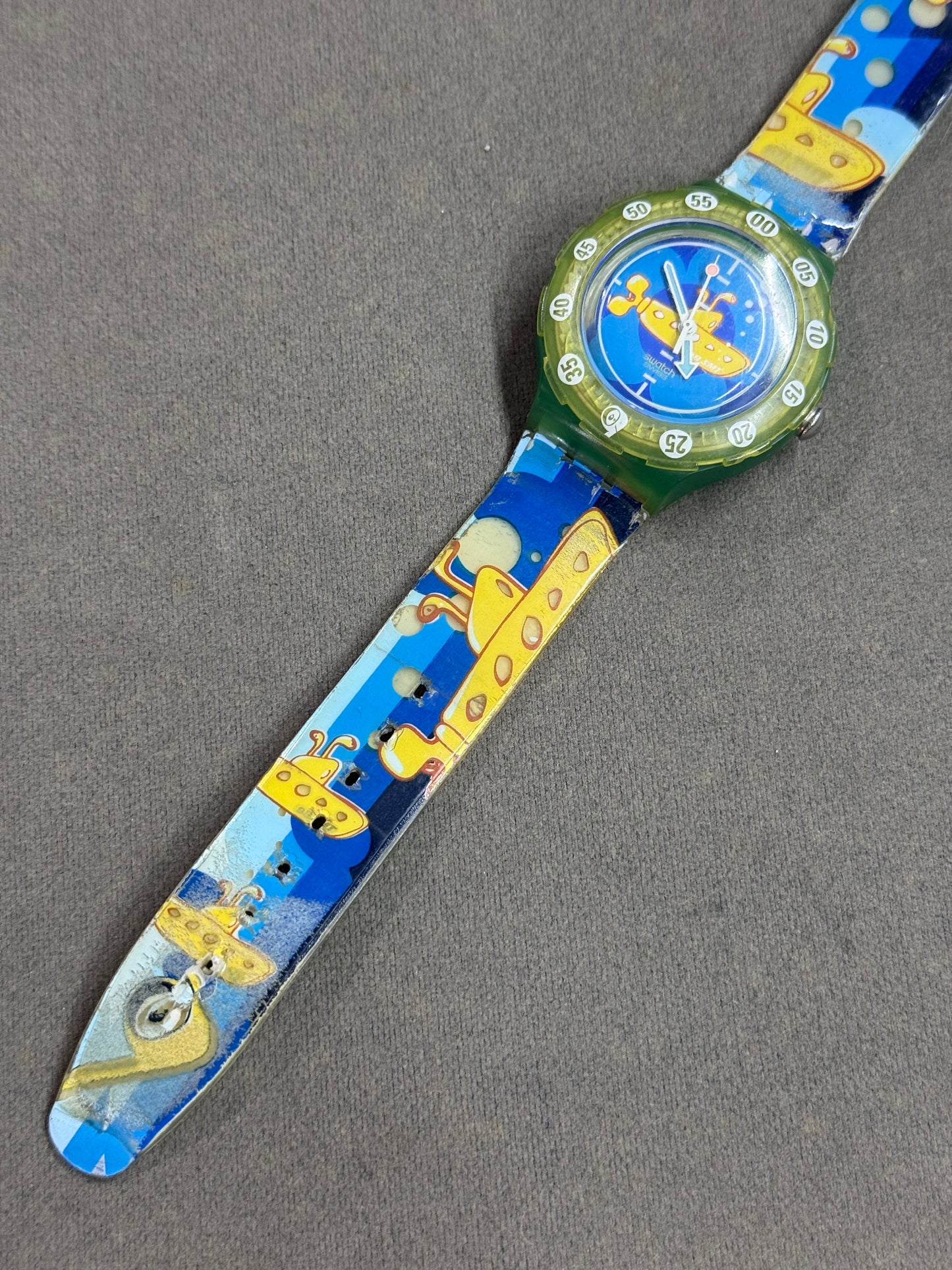 Vintage Swatch AG 1997 Scuba “Yellow Submarine” The Beatles Wristwatch