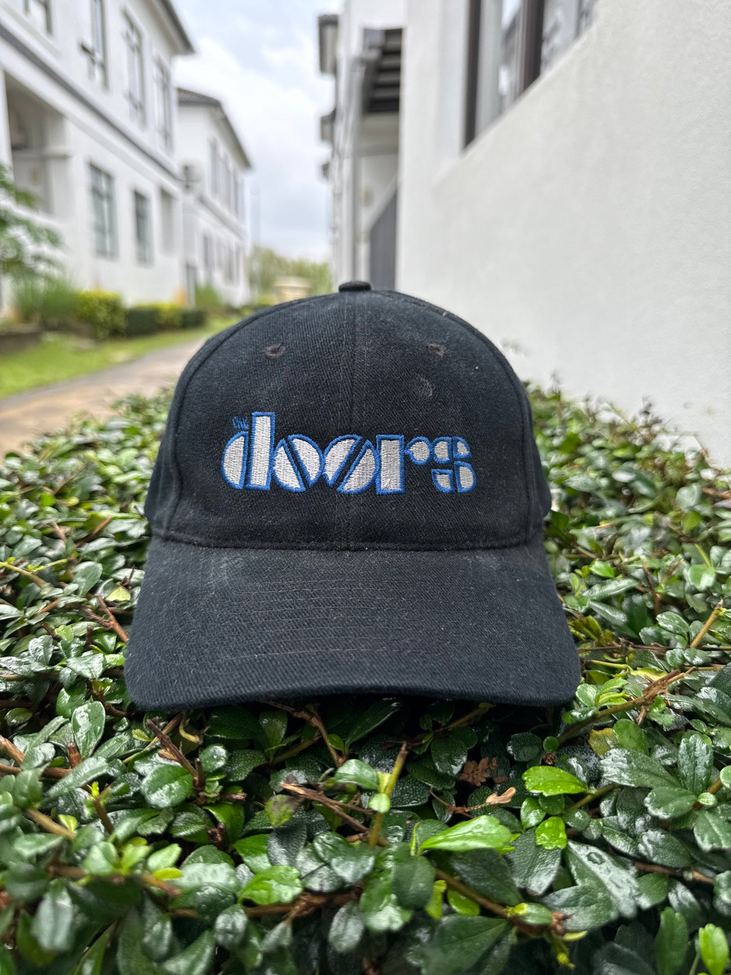 Vintage The Doors Embroidered Logo Cap 1990s