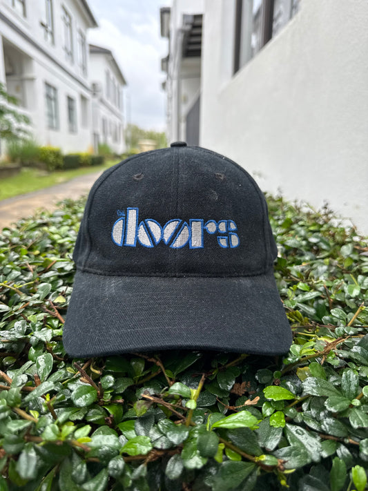 Vintage The Doors Embroidered Logo Cap 1990s