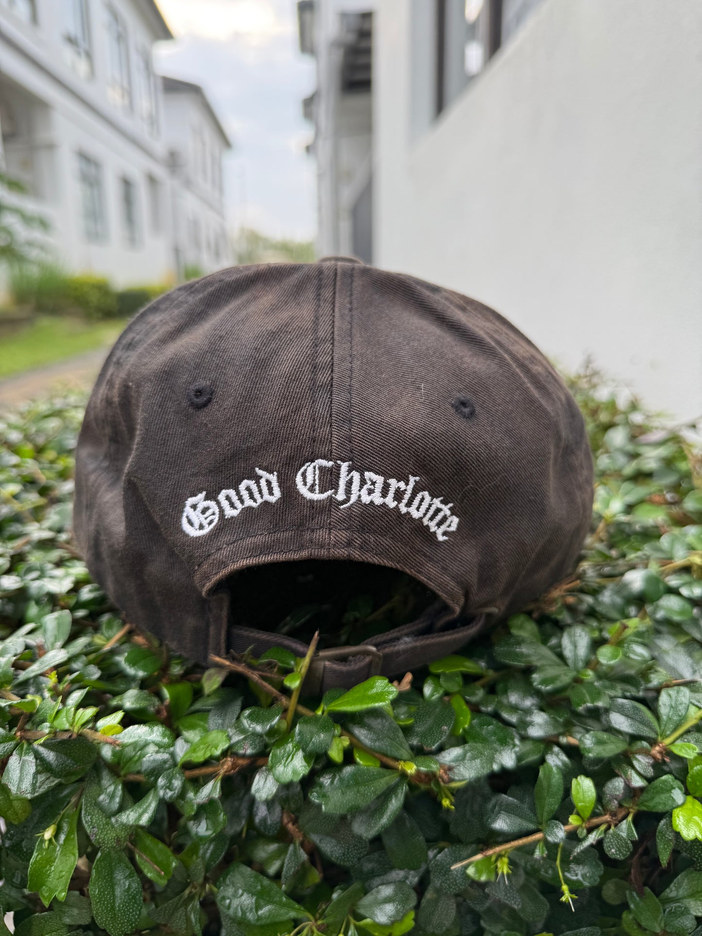 Vintage Good Charlotte Band Cap Brown Faded Embroidery Y2K Rock Nu-Metal Hat