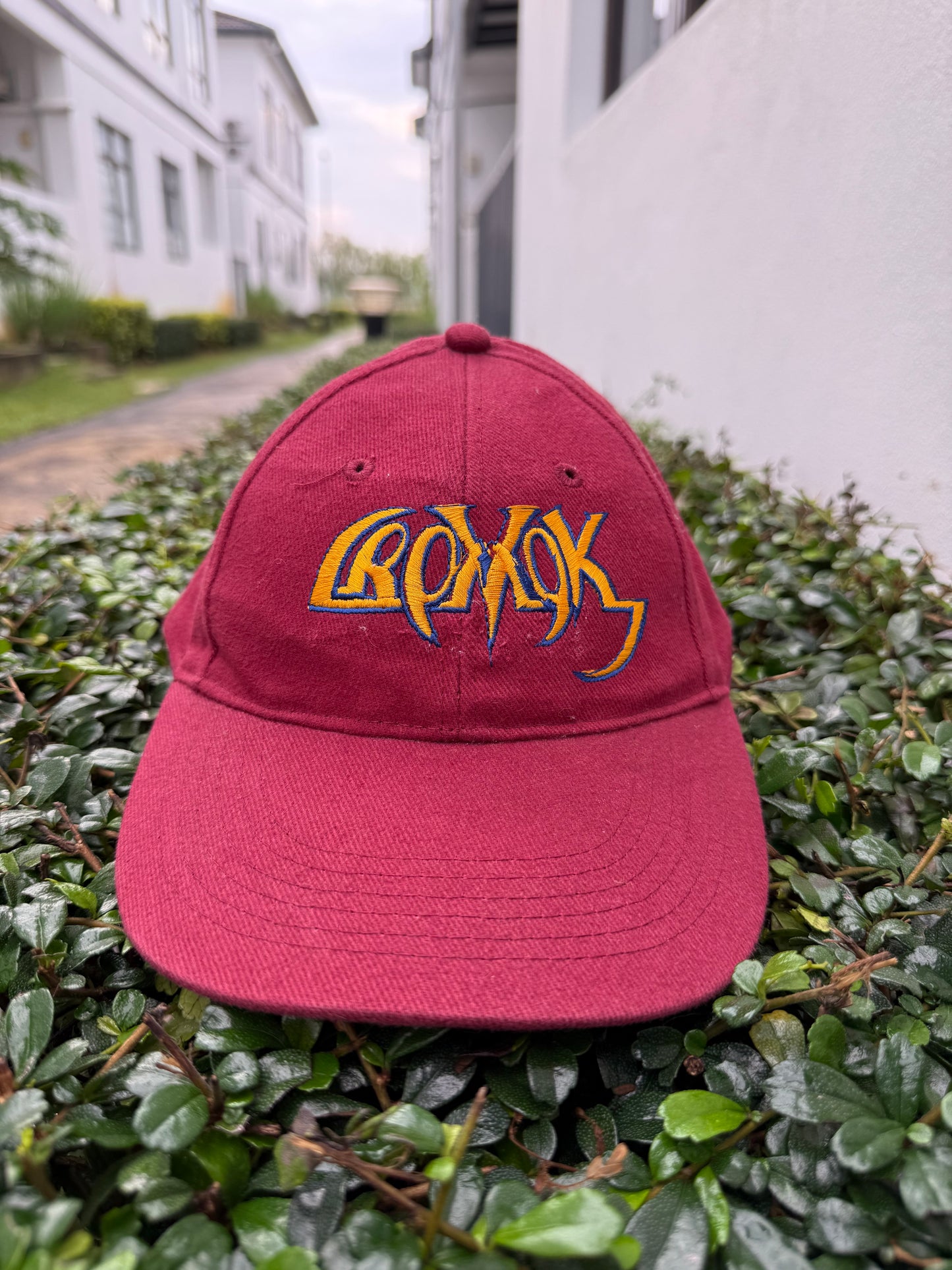 Vintage Cromok Malaysia Thrash Metal Band Strapback Cap Embroidered Logo