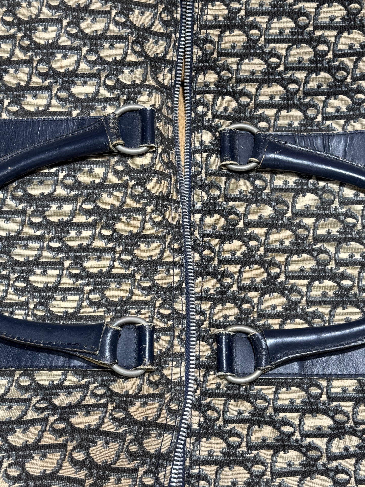 Vintage 1970s/1980s Dior Oblique Trotter Boston Duffle Bag Made In France Monogram Travel Bag