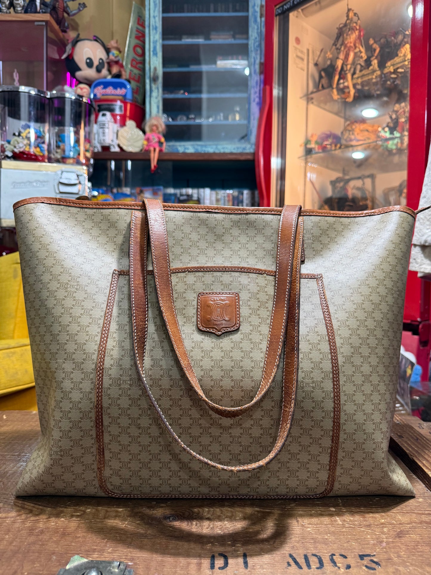 Vintage Celine Macadam Tote Bag