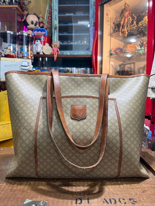 Vintage Celine Macadam Tote Bag