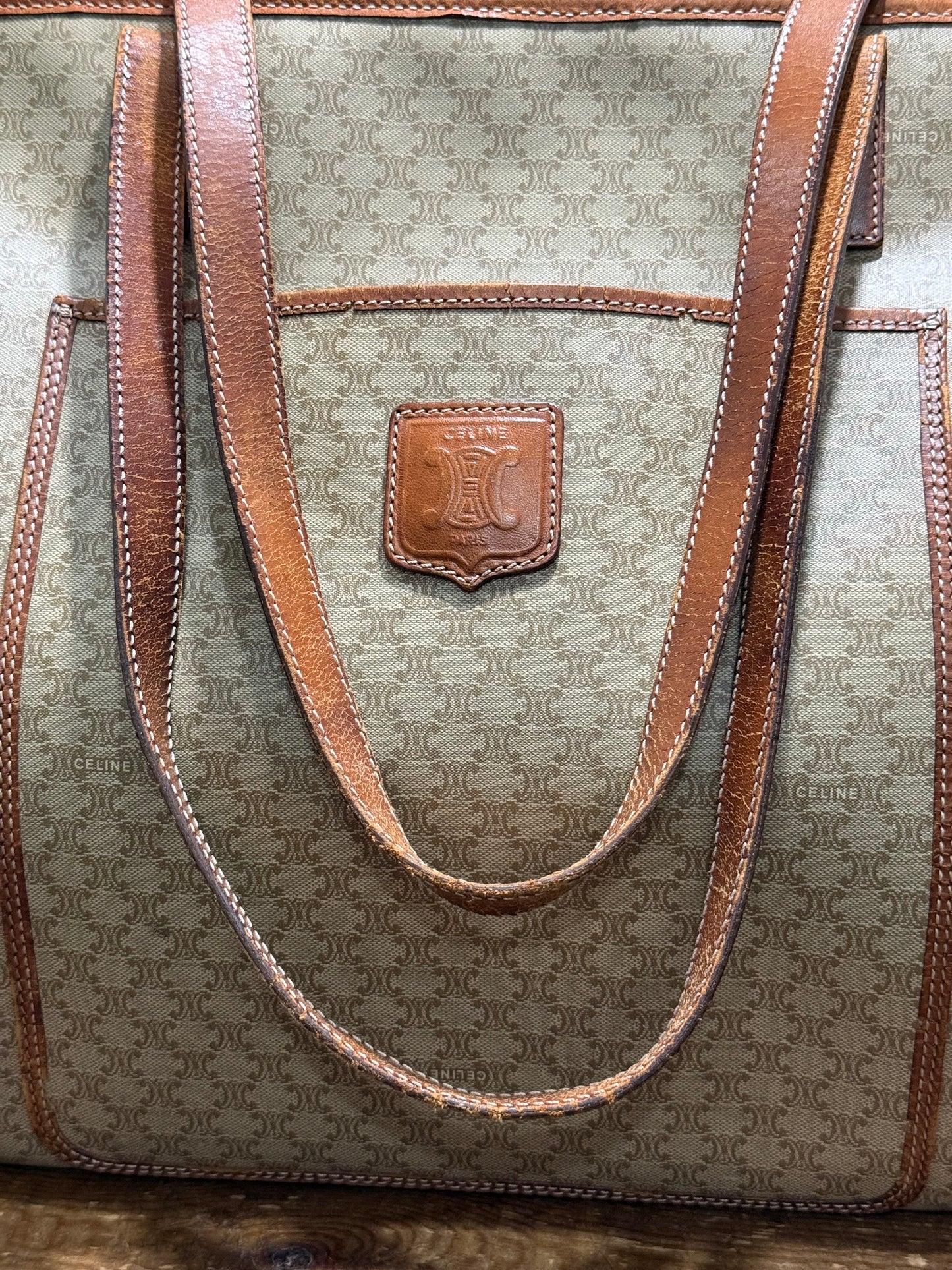 Vintage Celine Macadam Tote Bag