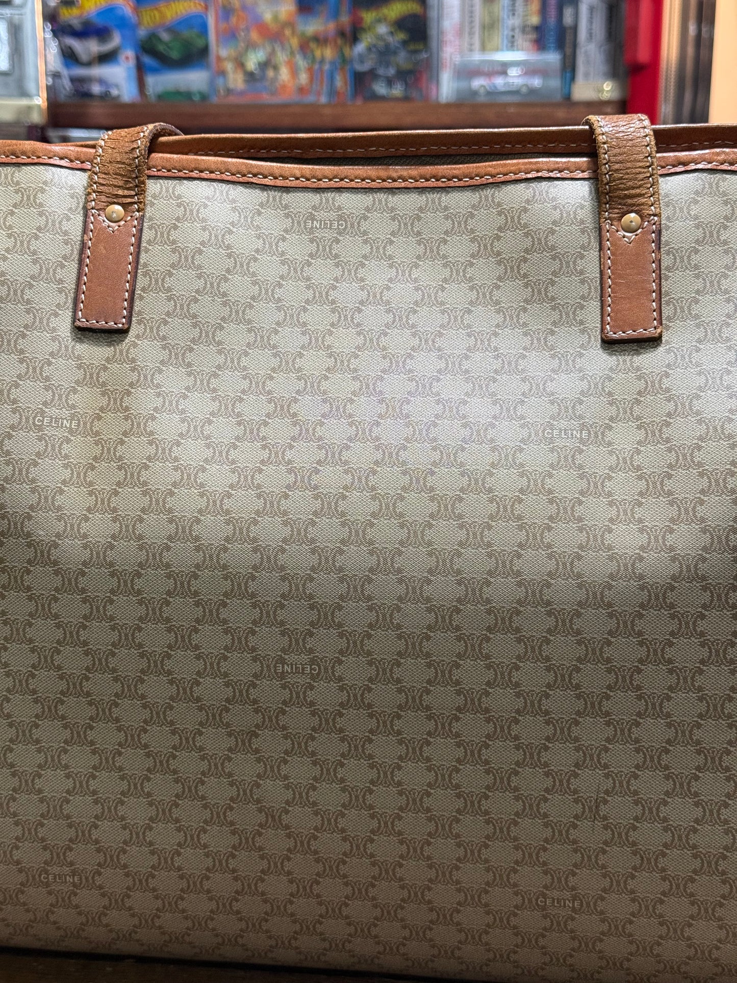 Vintage Celine Macadam Tote Bag