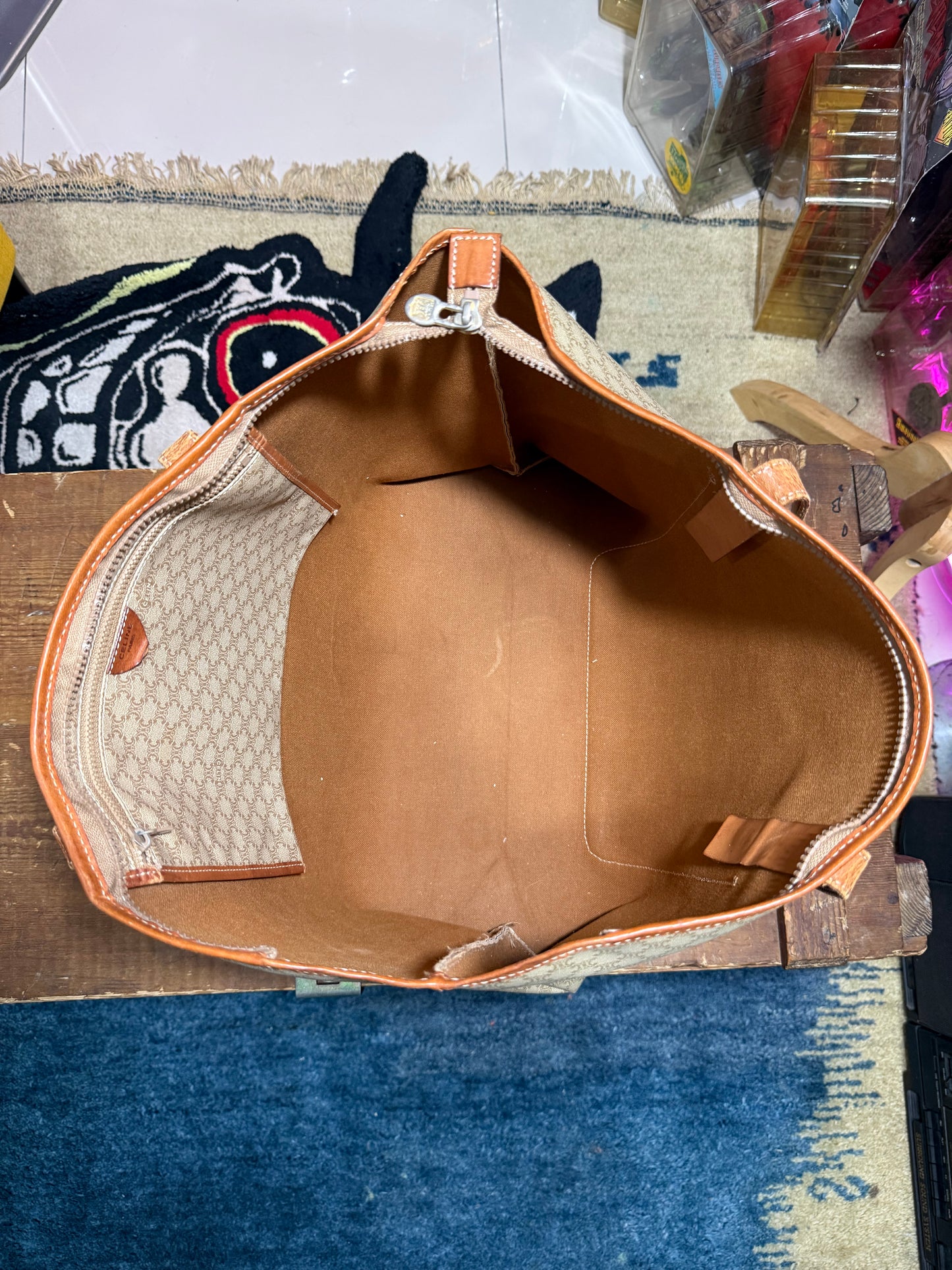 Vintage Celine Macadam Tote Bag