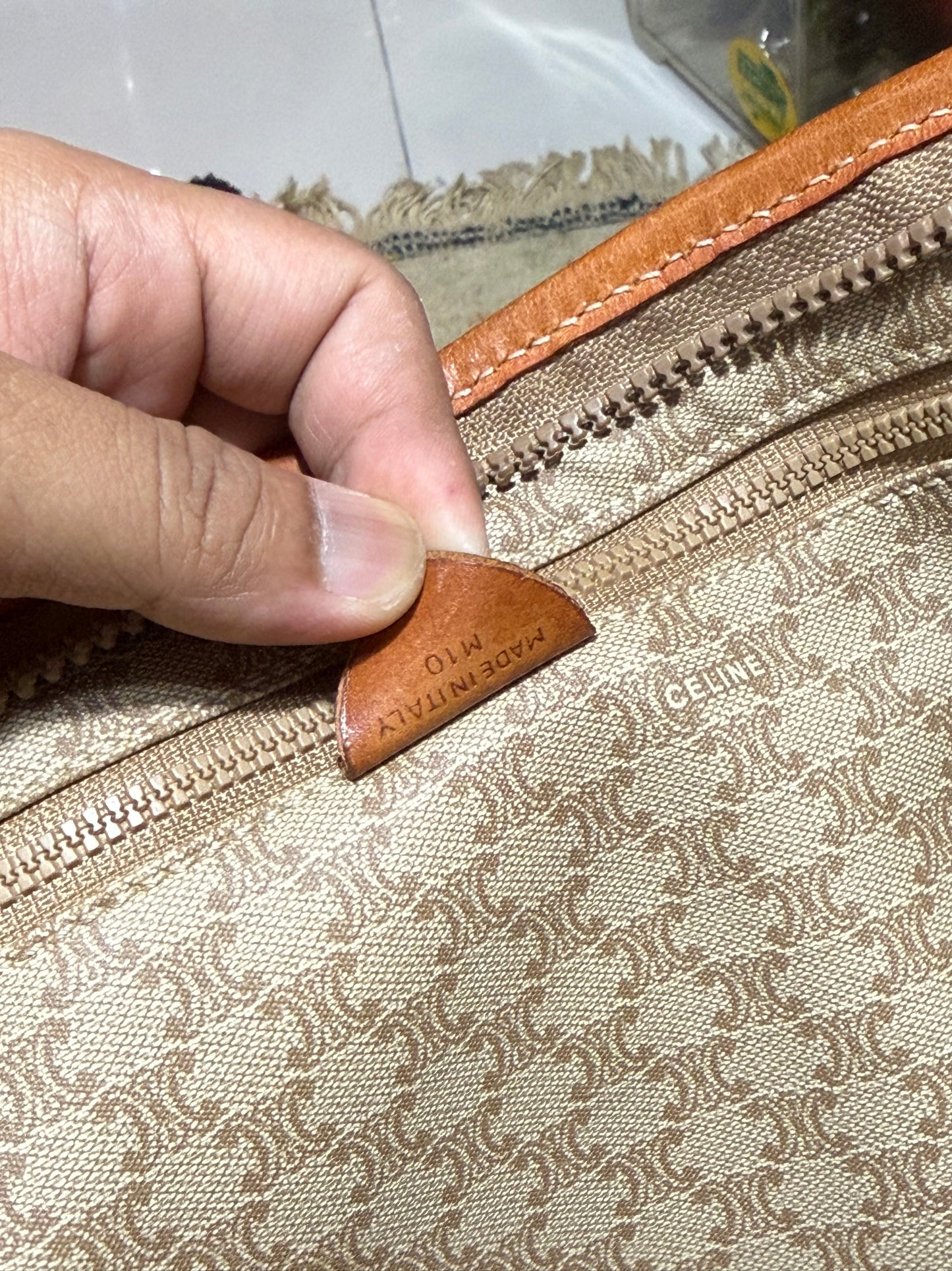 Vintage Celine Macadam Tote Bag