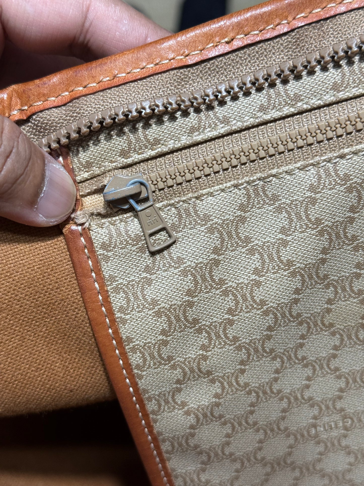 Vintage Celine Macadam Tote Bag