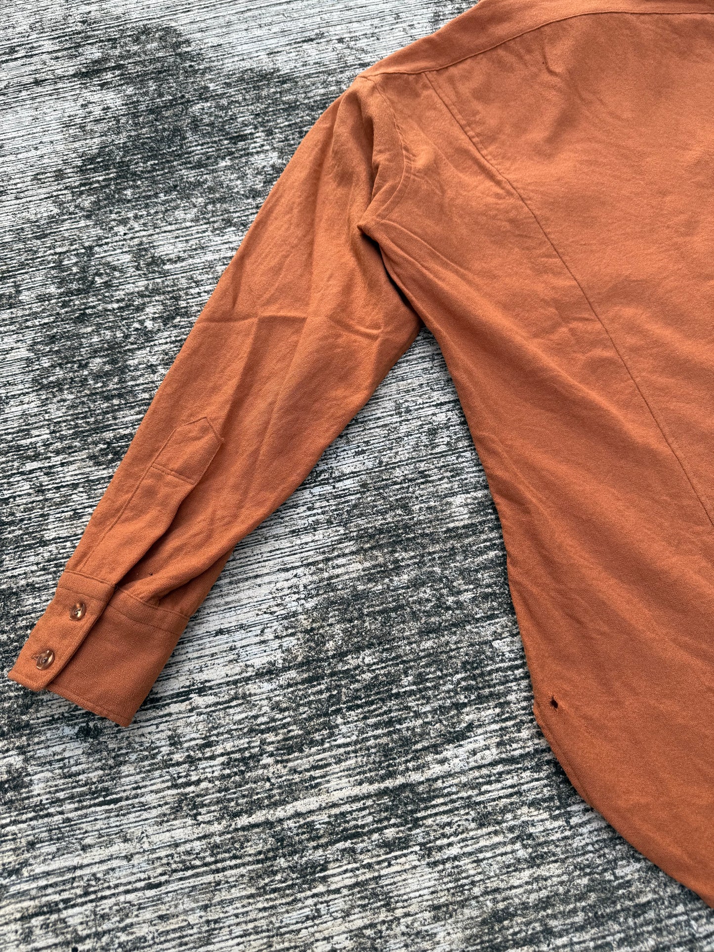 Vintage Pendleton High Grade Western Wear Wool Shirt Burnt Orange USA Made