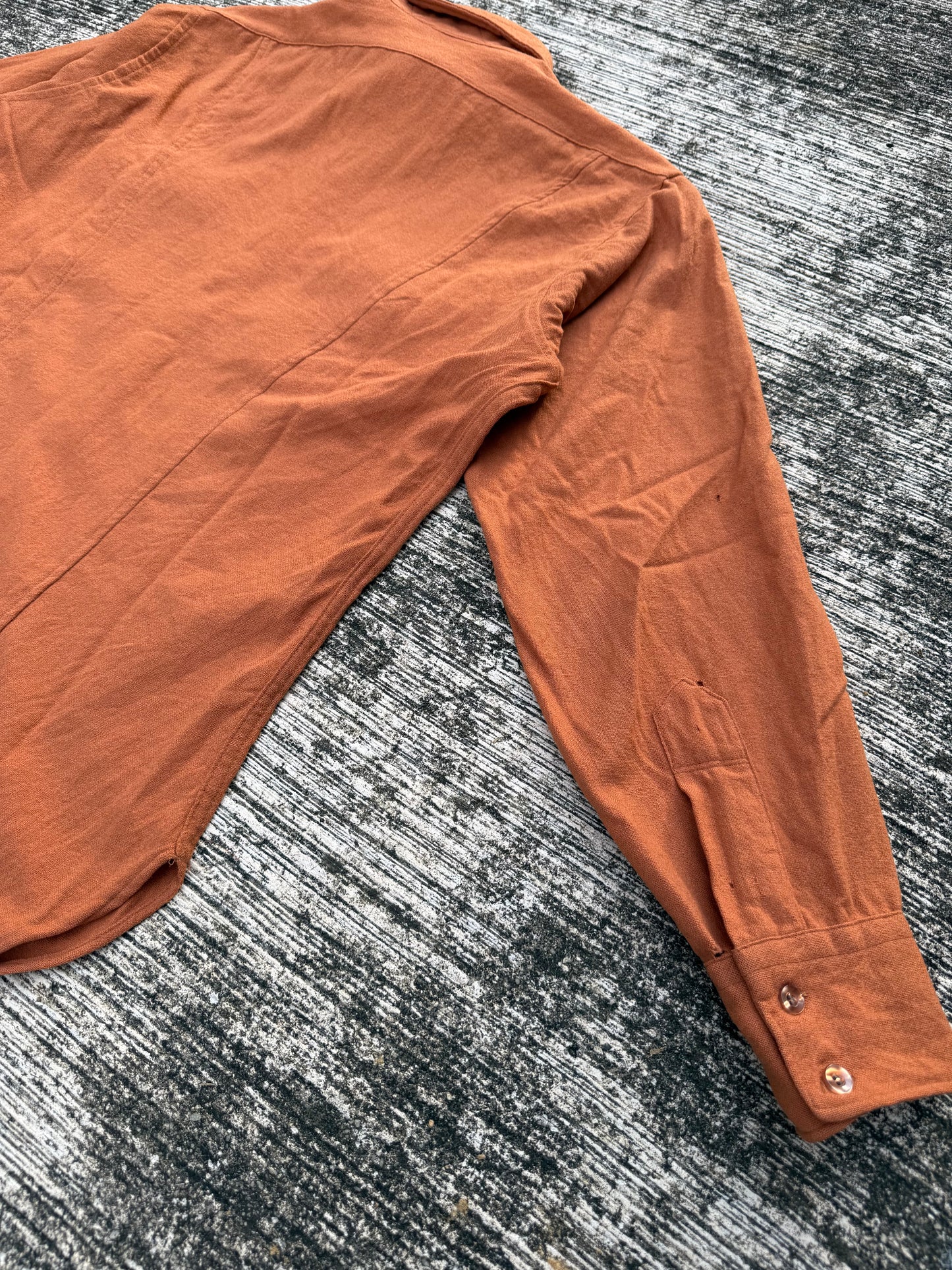 Vintage Pendleton High Grade Western Wear Wool Shirt Burnt Orange USA Made