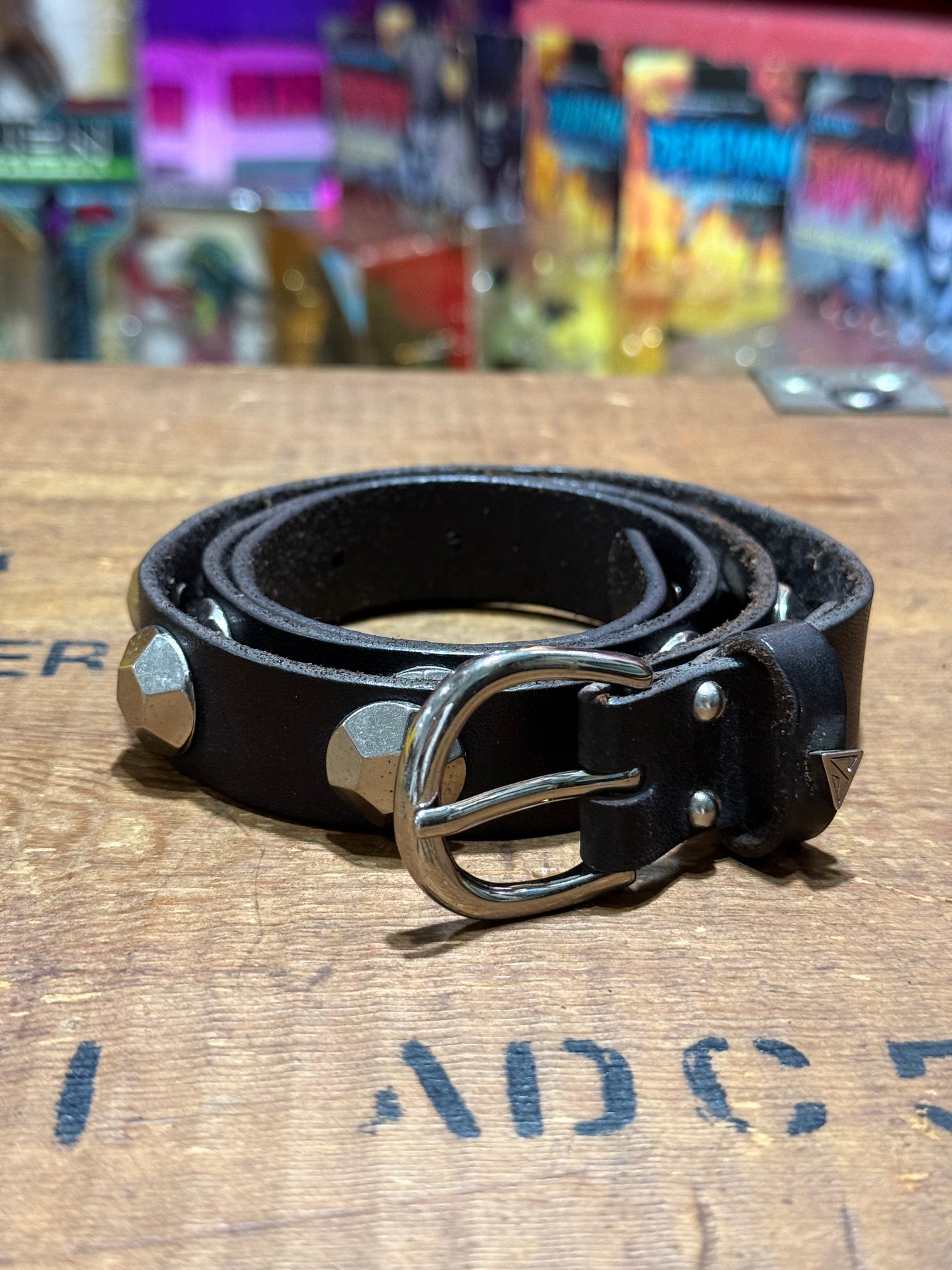 Studded Leather Belt
