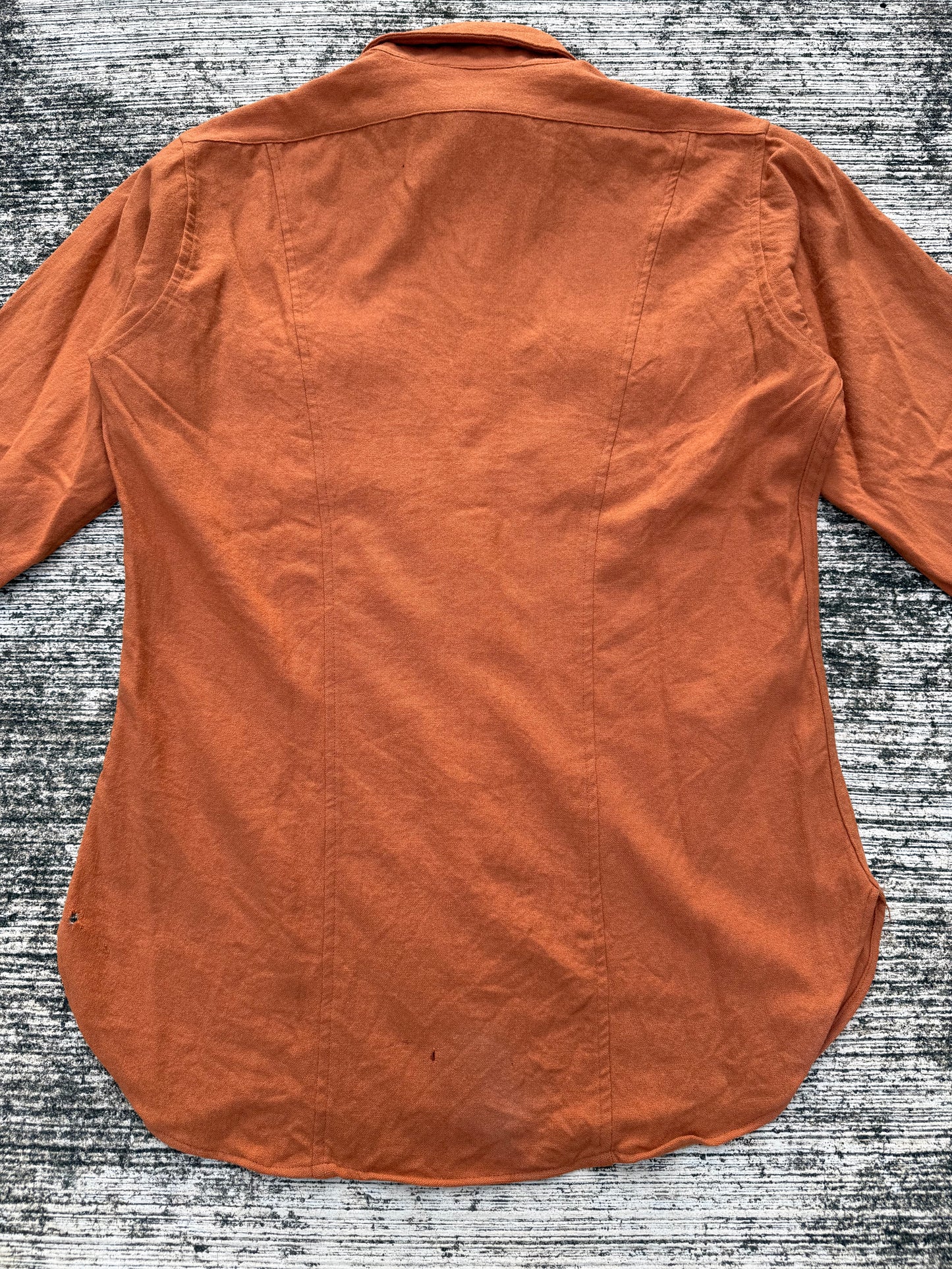 Vintage Pendleton High Grade Western Wear Wool Shirt Burnt Orange USA Made