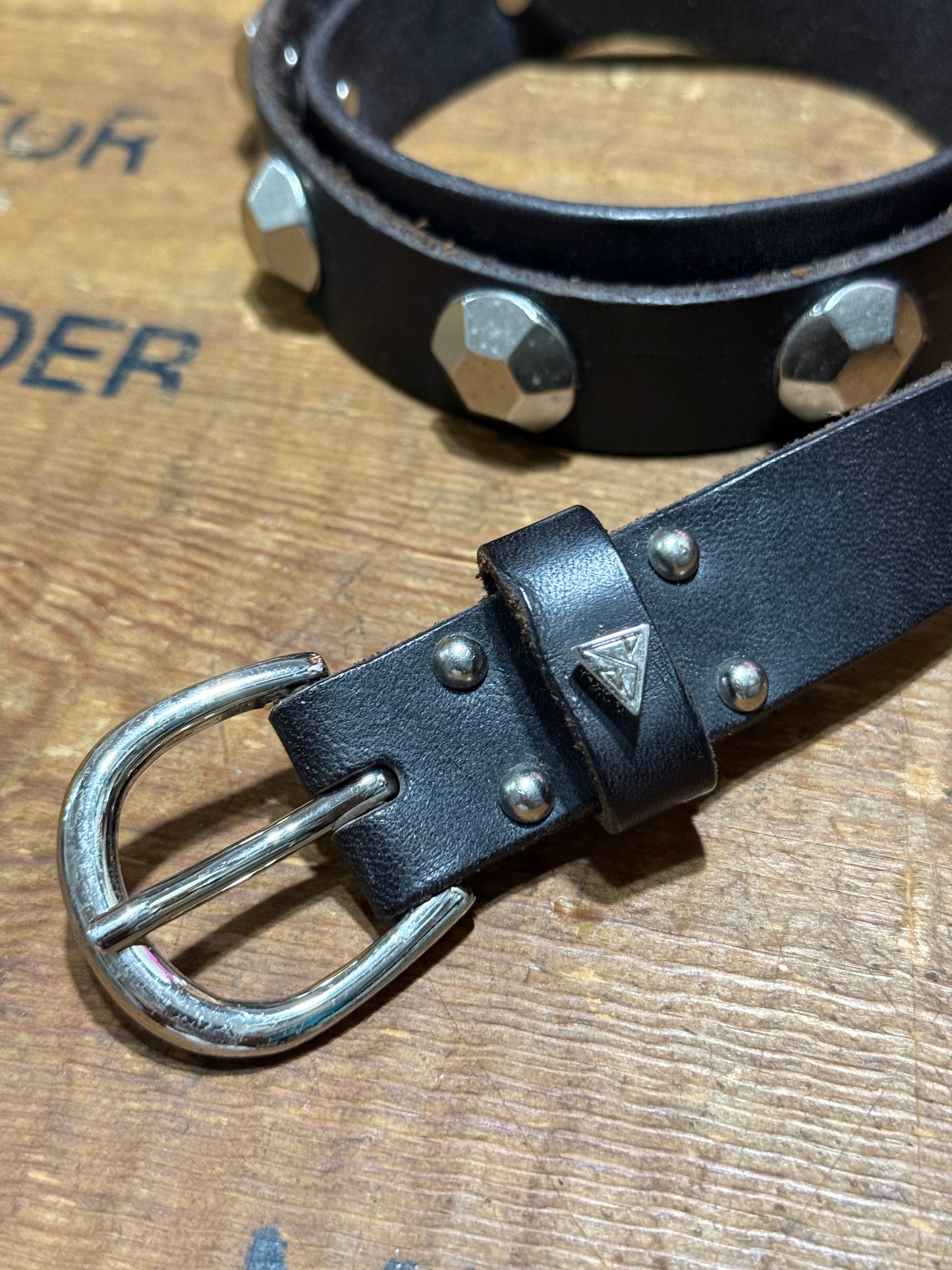 Studded Leather Belt