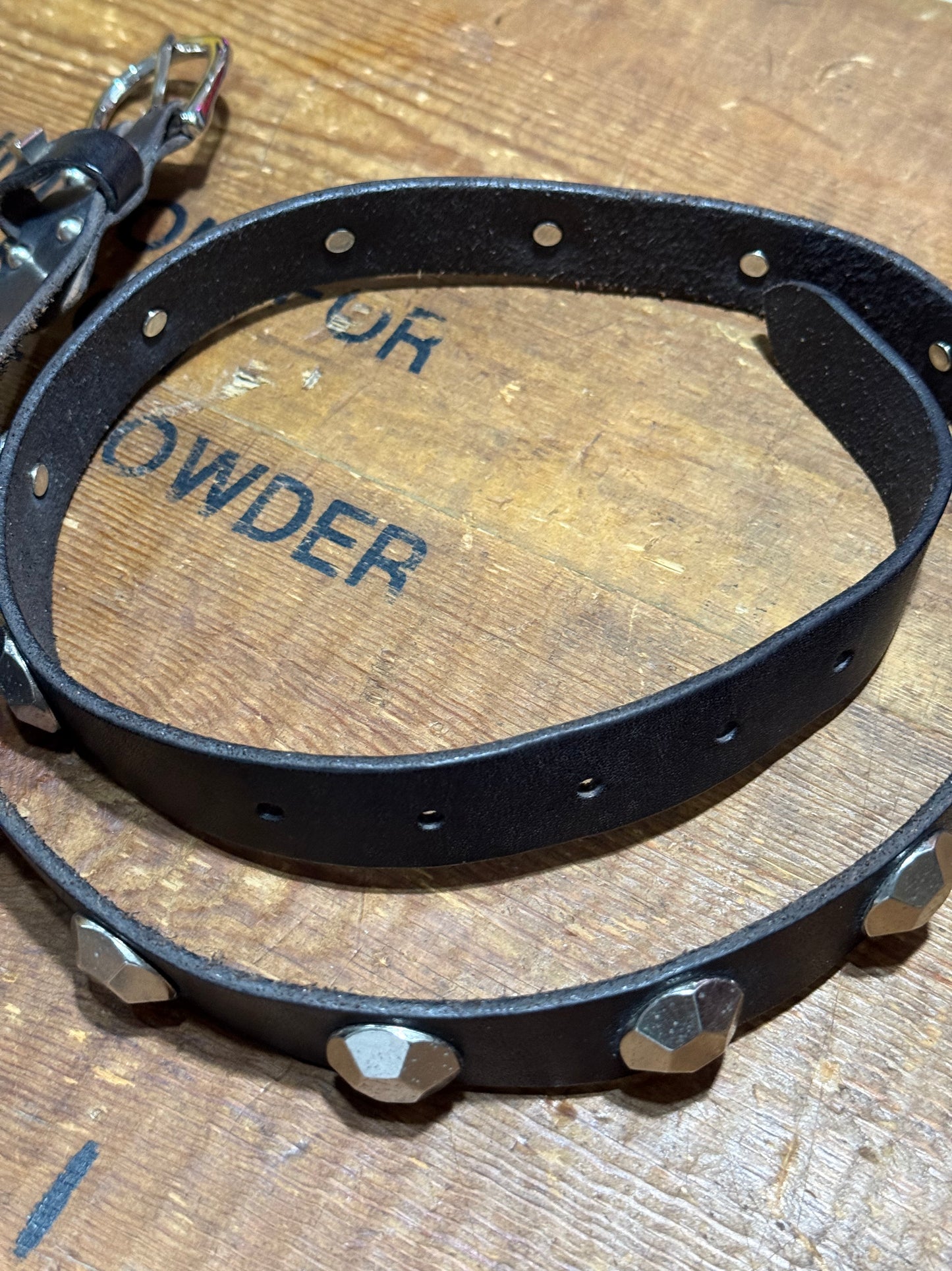 Studded Leather Belt
