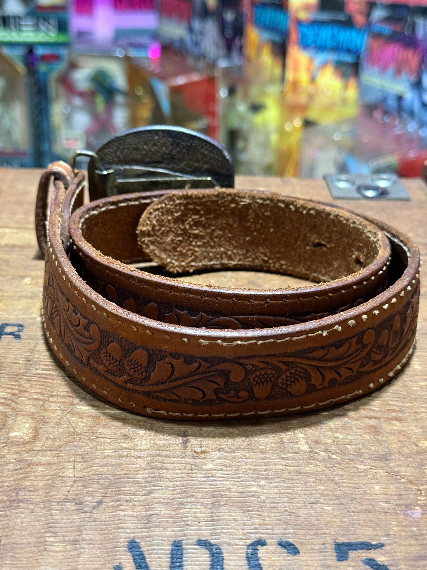 Vintage Peter Frampton Leather Belt