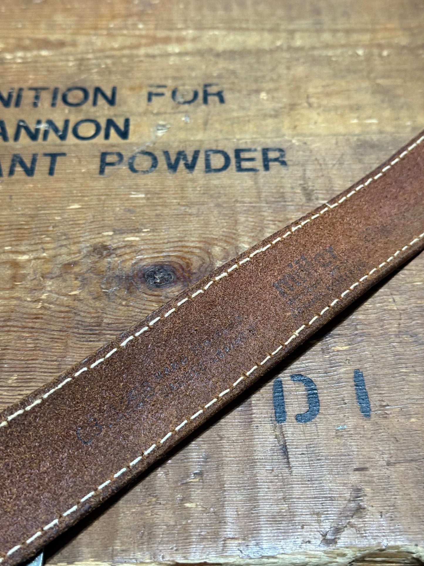 Vintage Peter Frampton Leather Belt