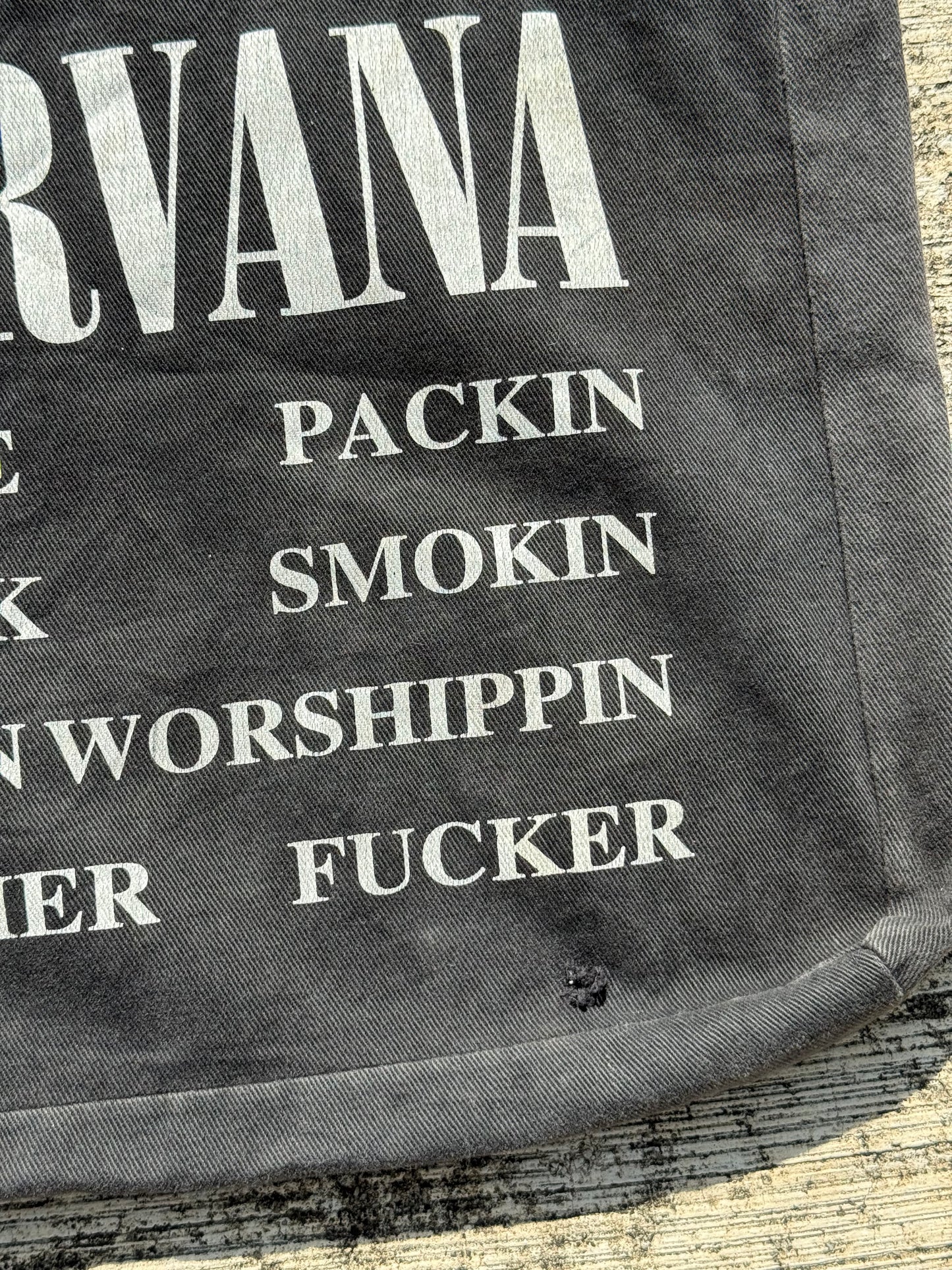 Vintage Nirvana Band Tote Bag