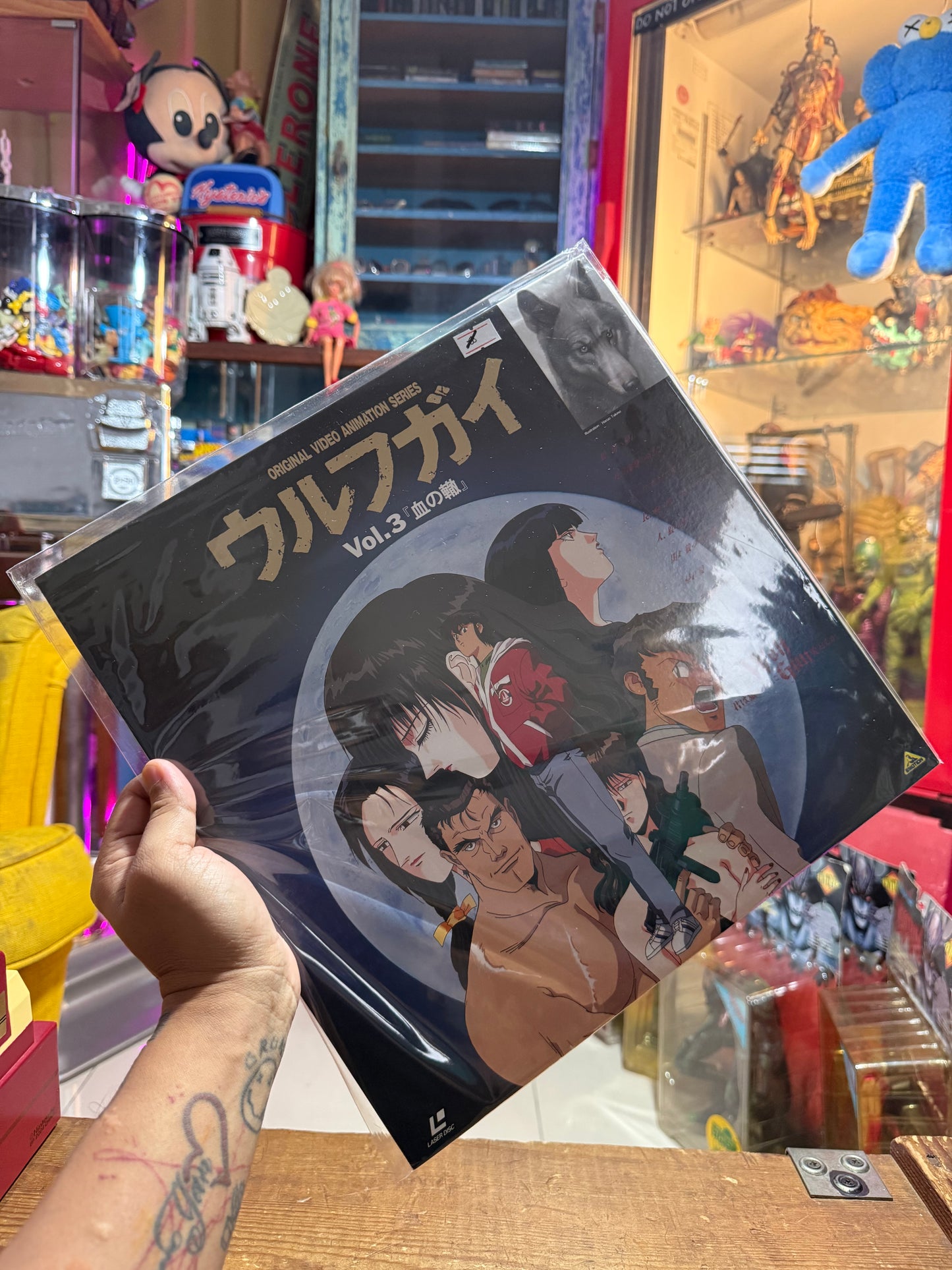Vintage Wolf Guy OVA LaserDisc Vol.1–4 Japan Partial Set (ウルフガイ Anime LD 1992)