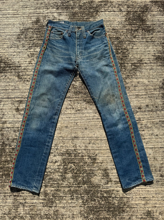 Vintage Edwin Selvedge Jeans with Side Embroidered Trim