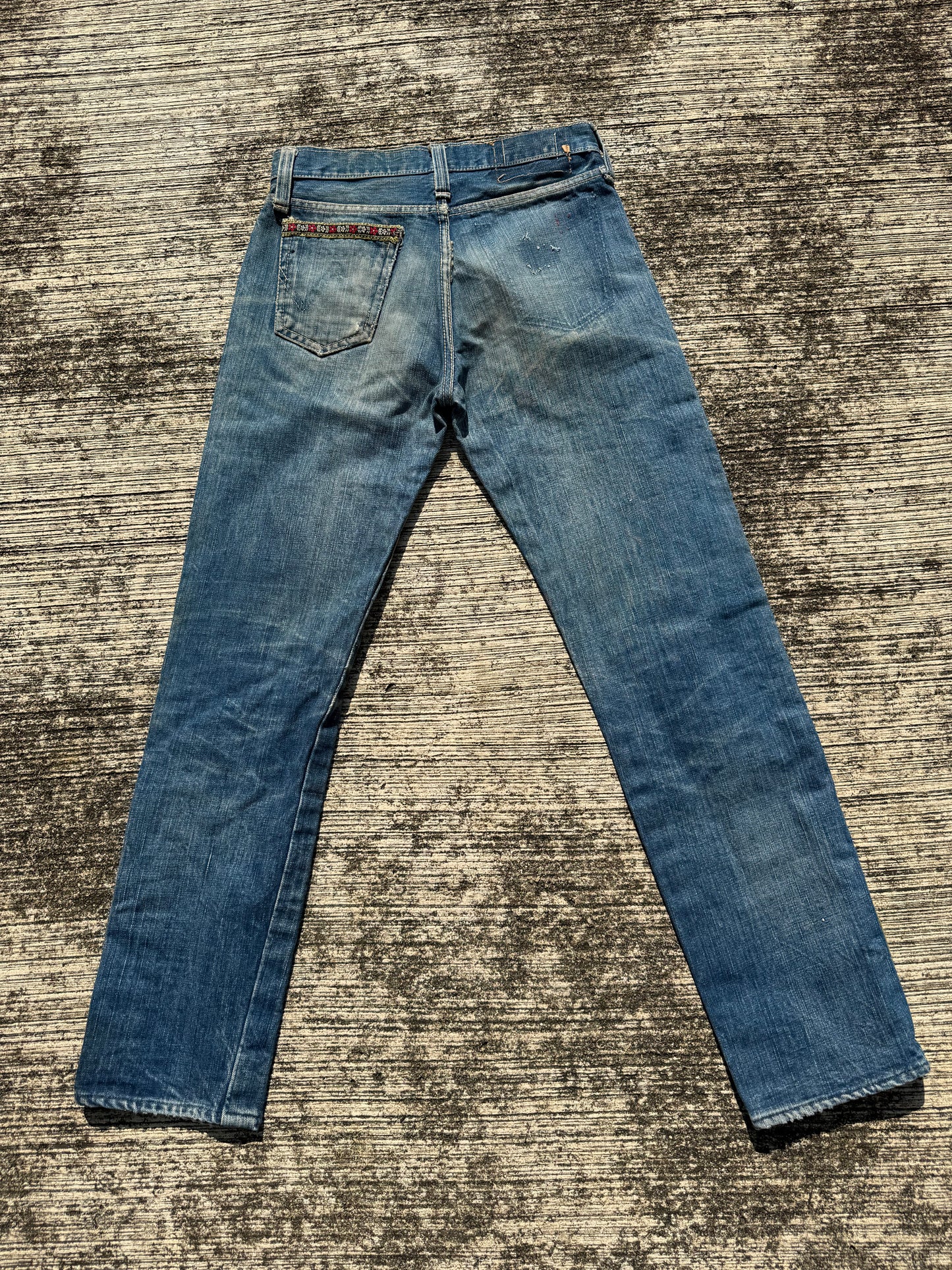 Vintage Edwin Selvedge Jeans with Side Embroidered Trim