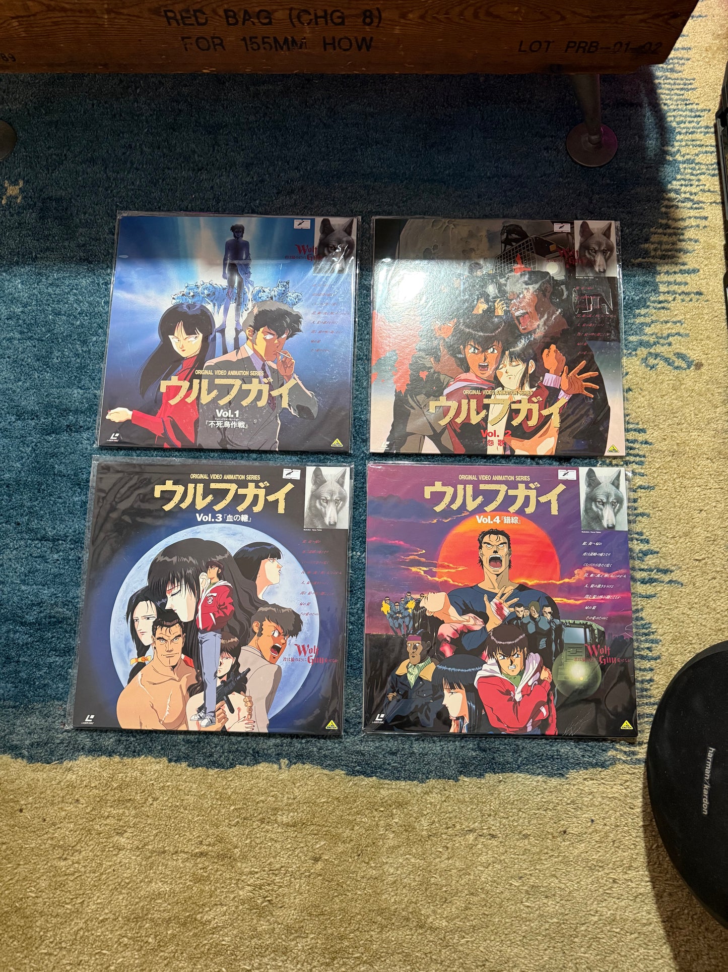 Vintage Wolf Guy OVA LaserDisc Vol.1–4 Japan Partial Set (ウルフガイ Anime LD 1992)