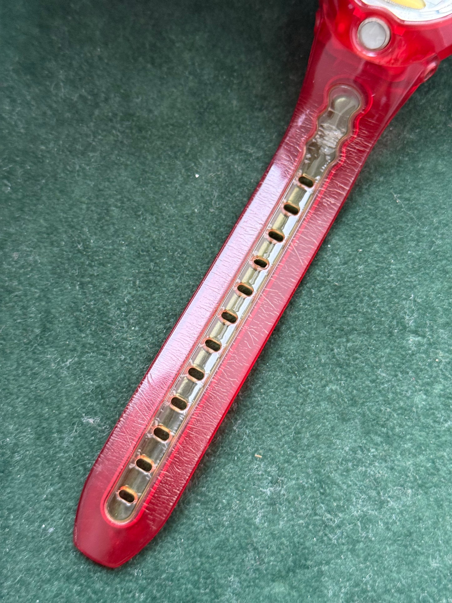 Vintage Casio Baby-G BGX-200 Red Transparent Digital Watch