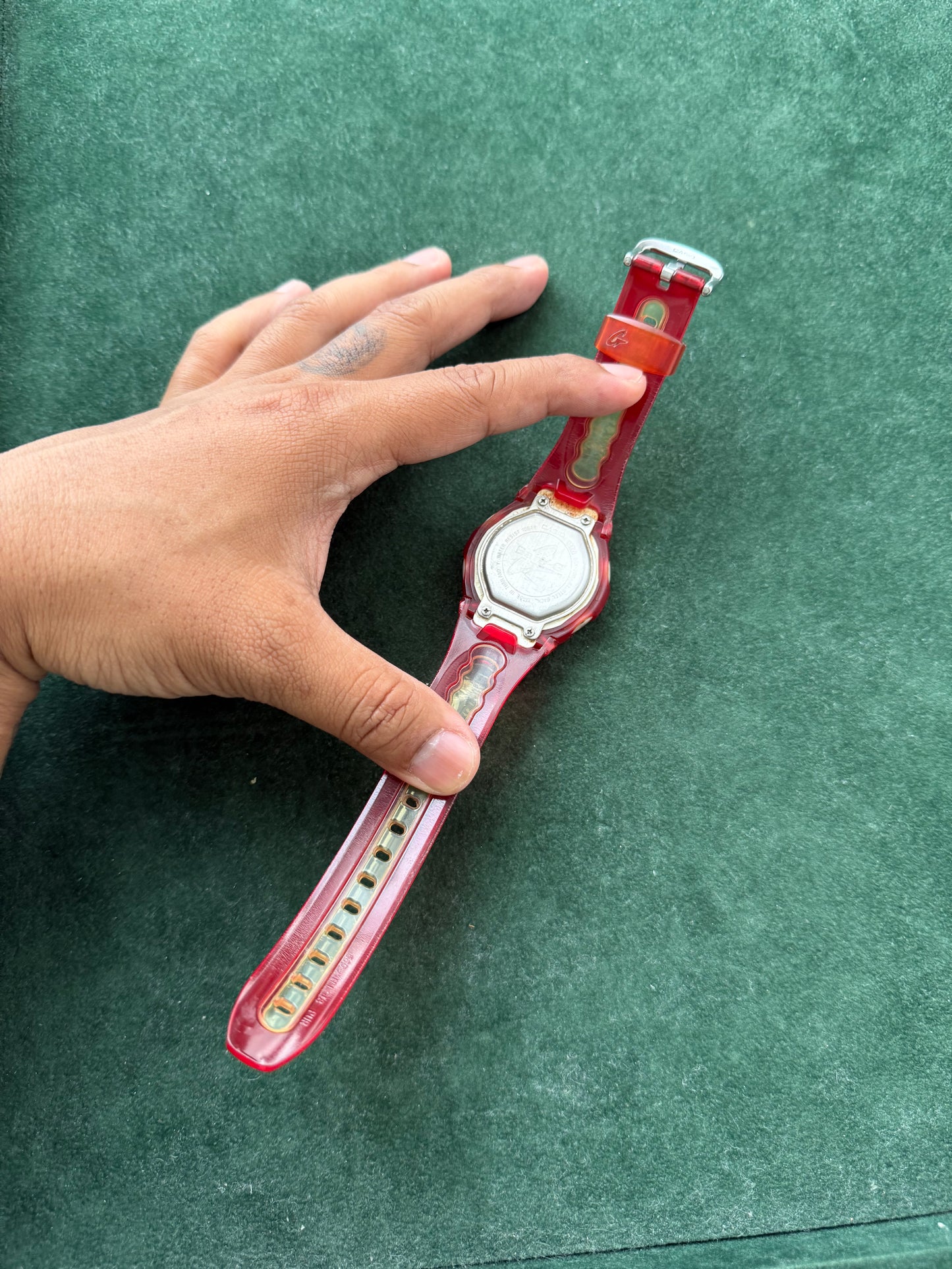 Vintage Casio Baby-G BGX-200 Red Transparent Digital Watch