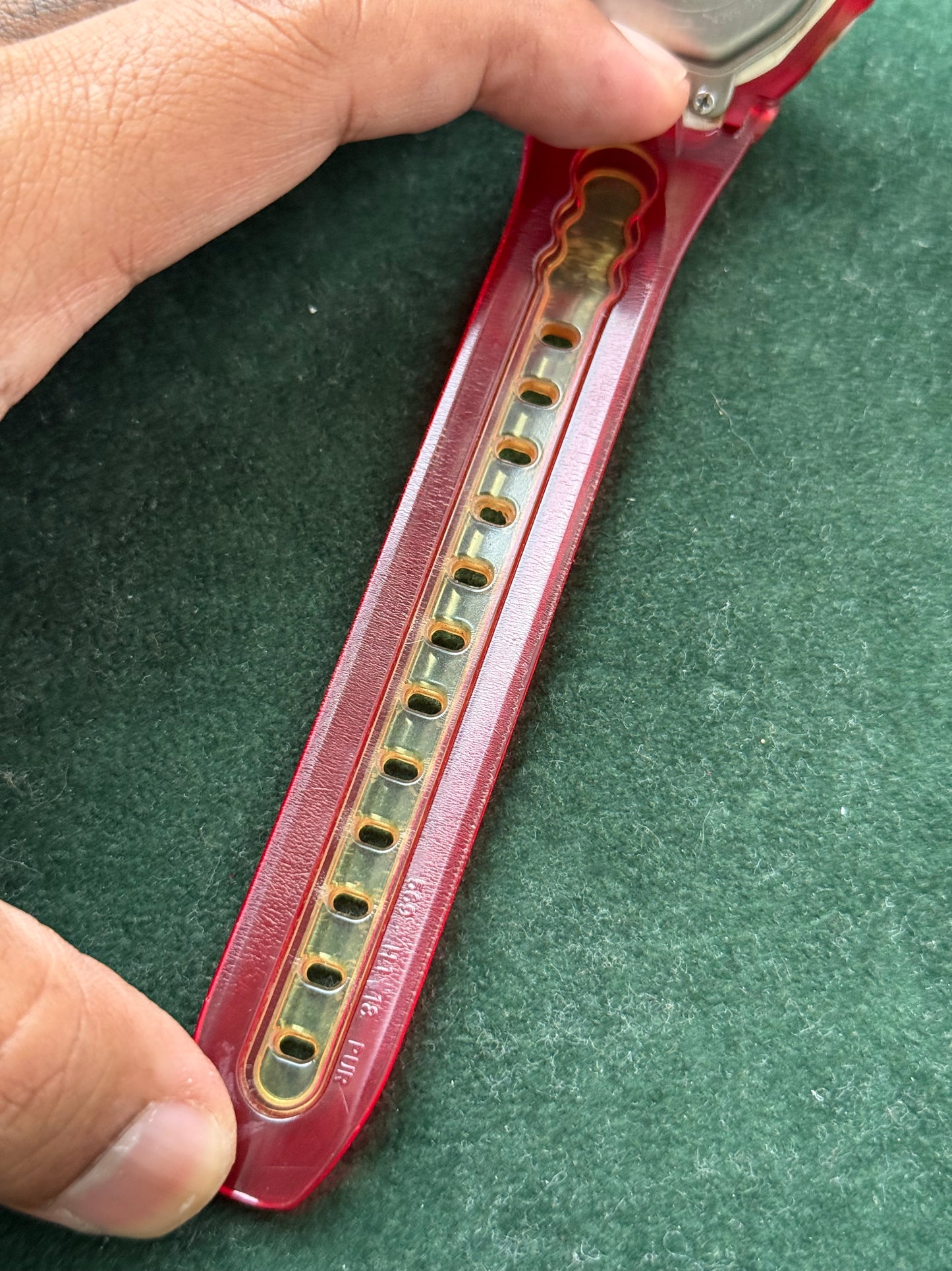 Vintage Casio Baby-G BGX-200 Red Transparent Digital Watch