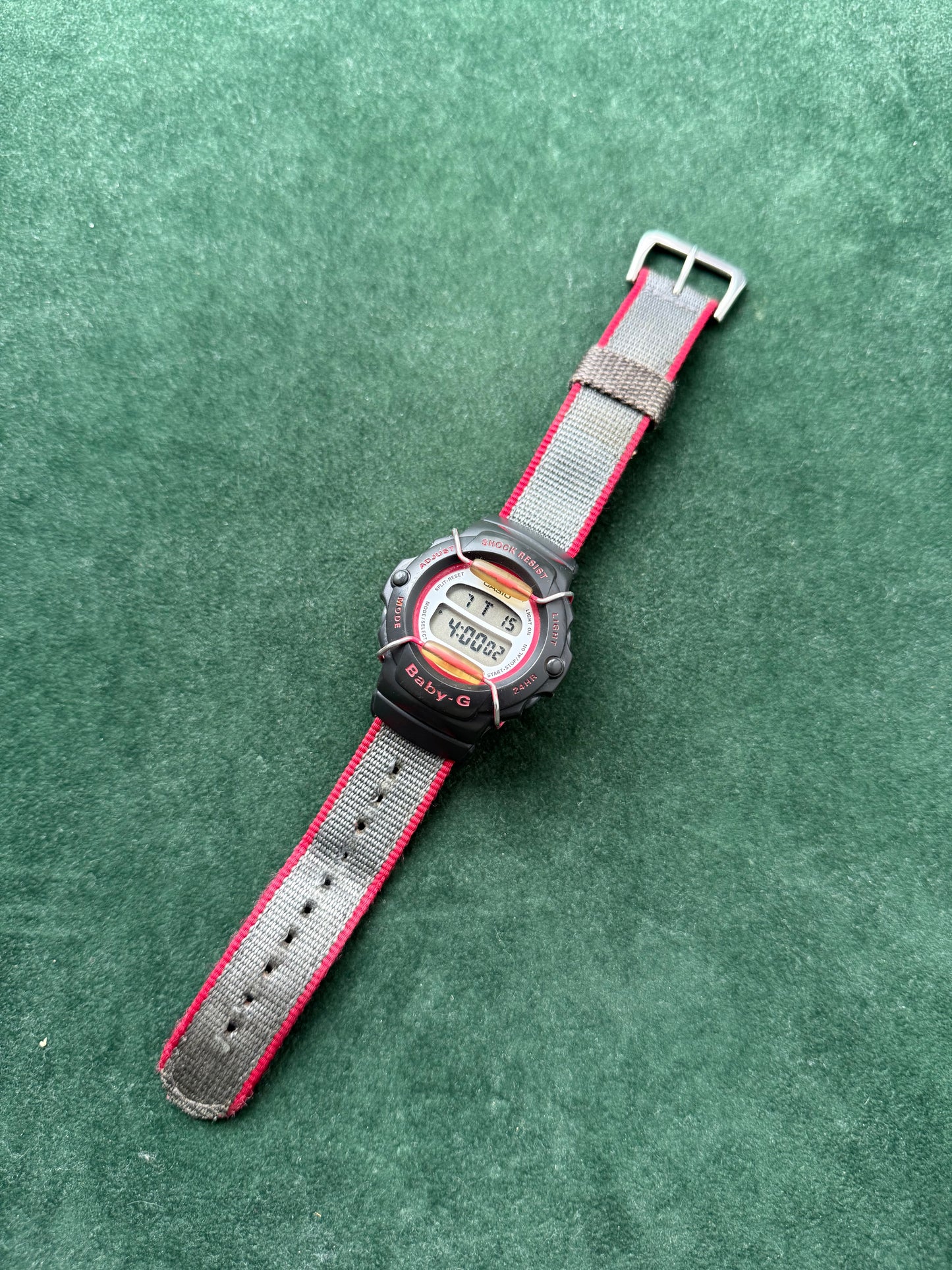 Vintage Casio Baby-G BG-202 Nylon Strap Digital Watch