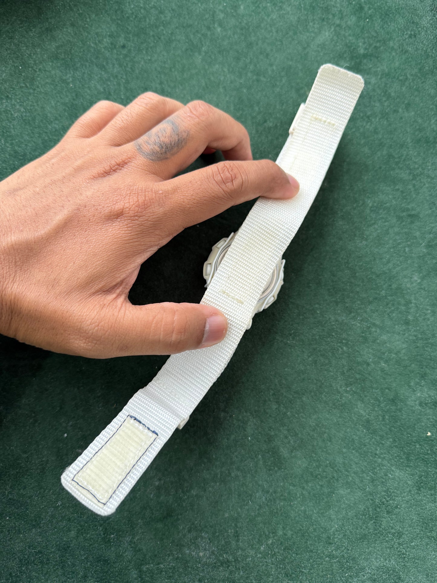 Vintage Casio Baby-G BG-097 “Light My Fire” White Digital Watch 1990s