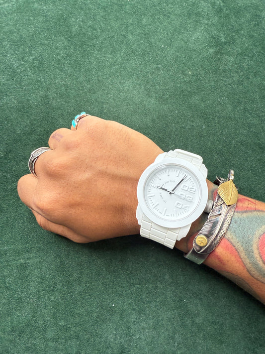 Diesel DZ-1436 White Silicone Quartz Watch