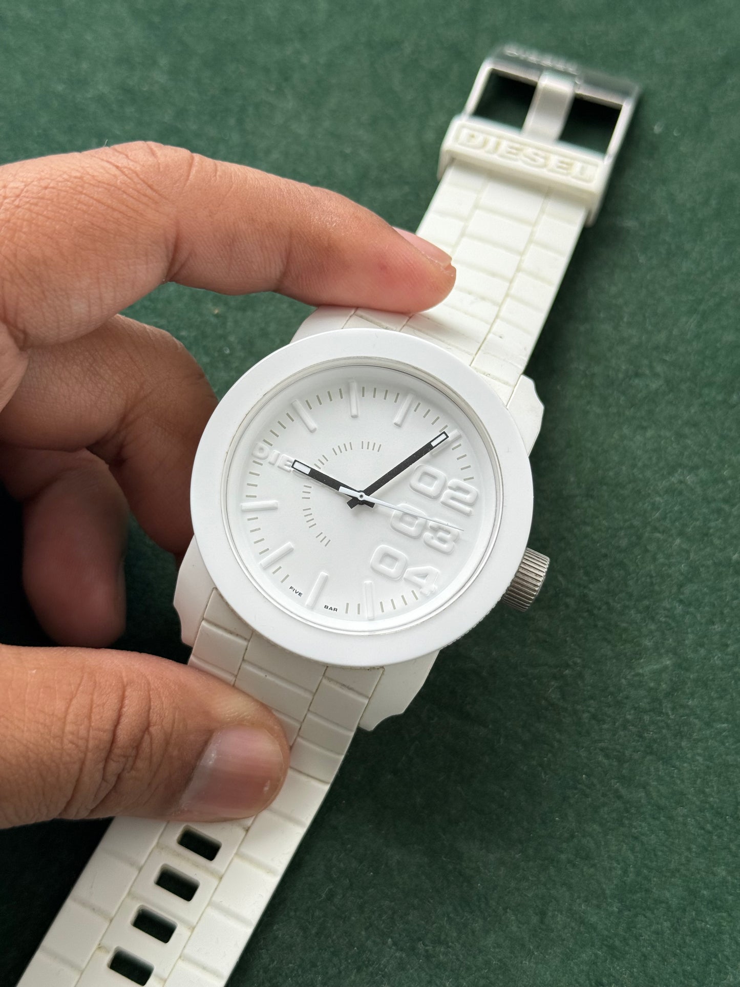 Diesel DZ-1436 White Silicone Quartz Watch