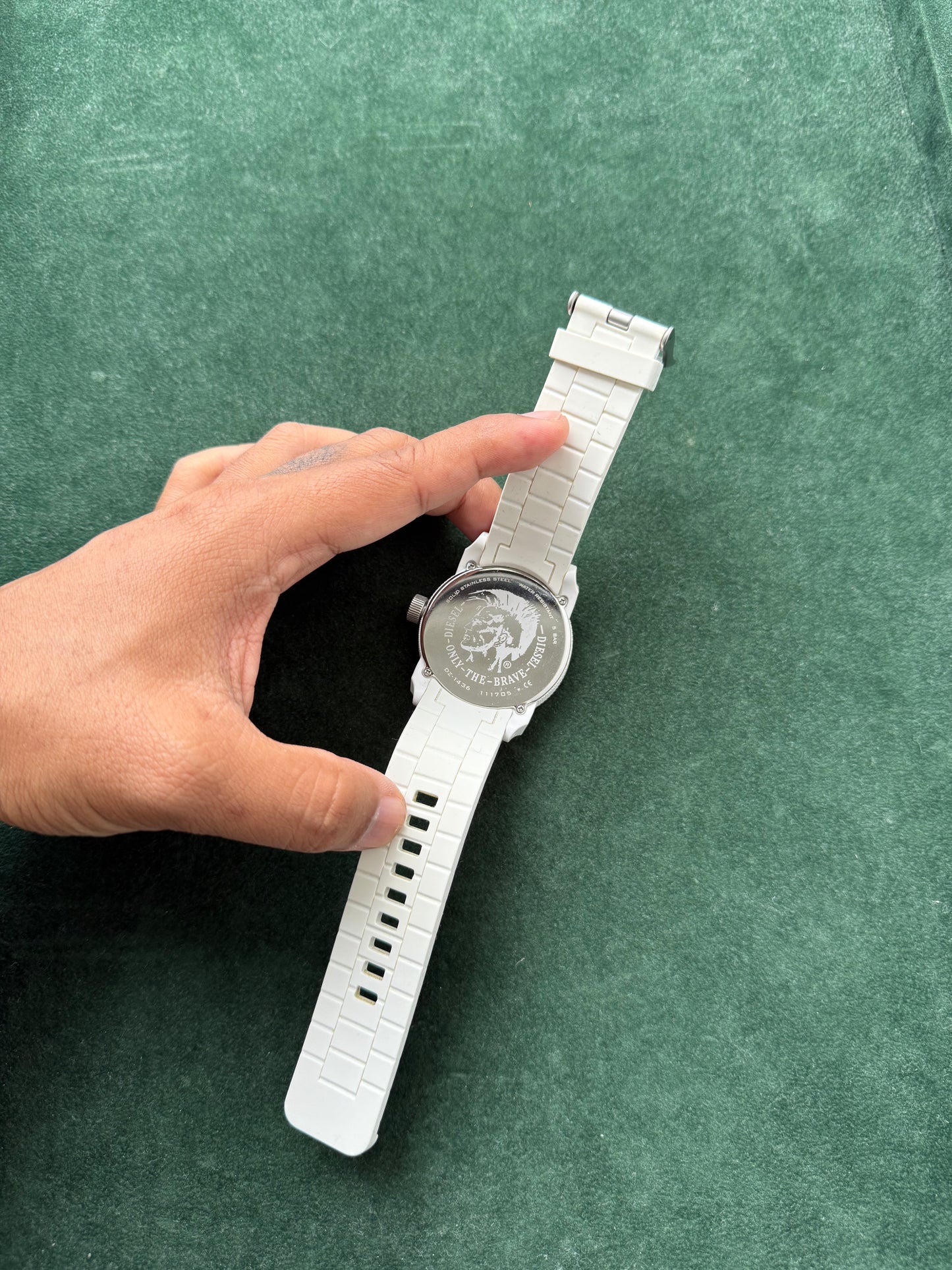 Diesel DZ-1436 White Silicone Quartz Watch
