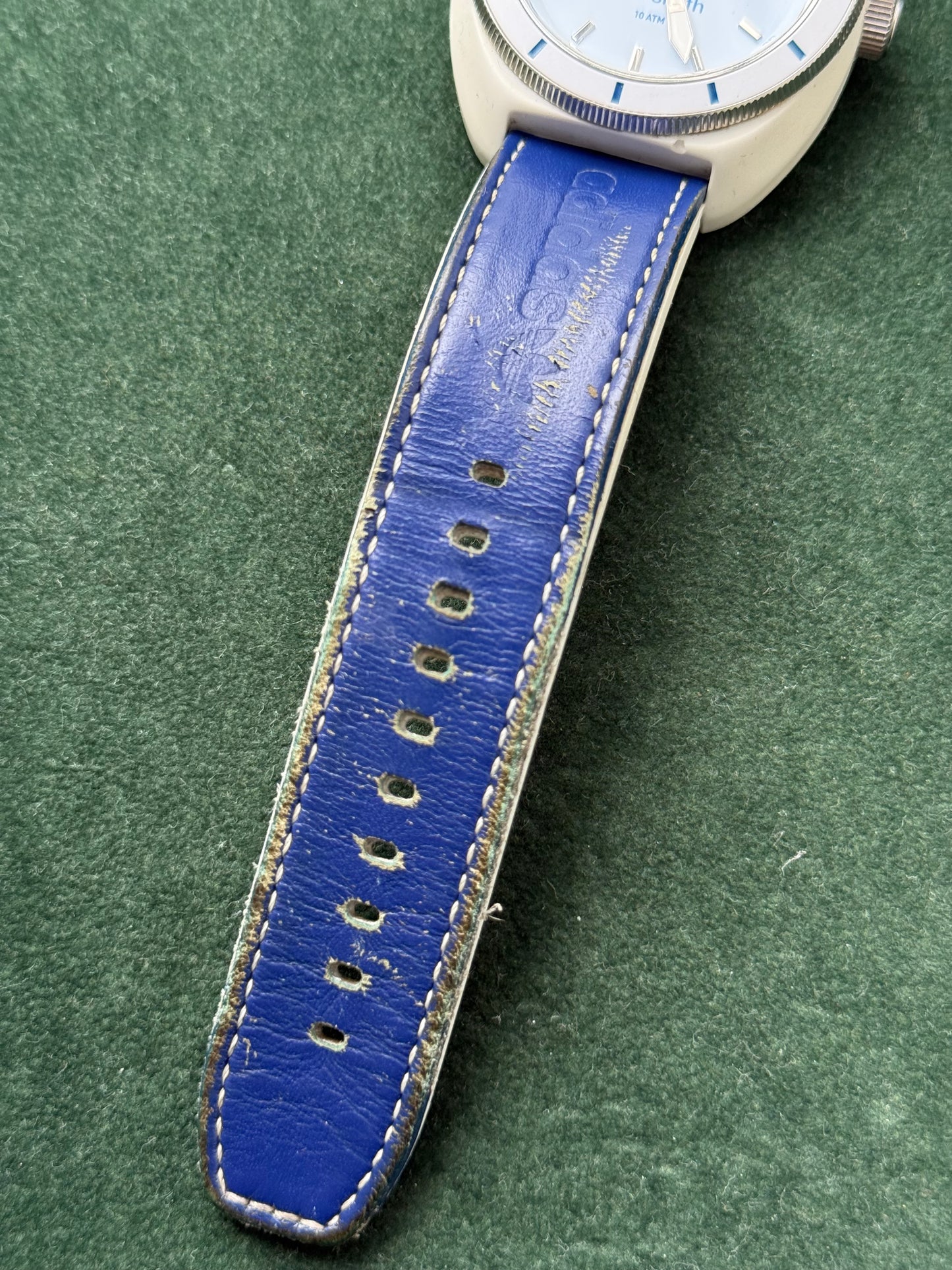 Adidas Originals Stan Smith ADH9087 Blue Leather Strap Quartz Watch